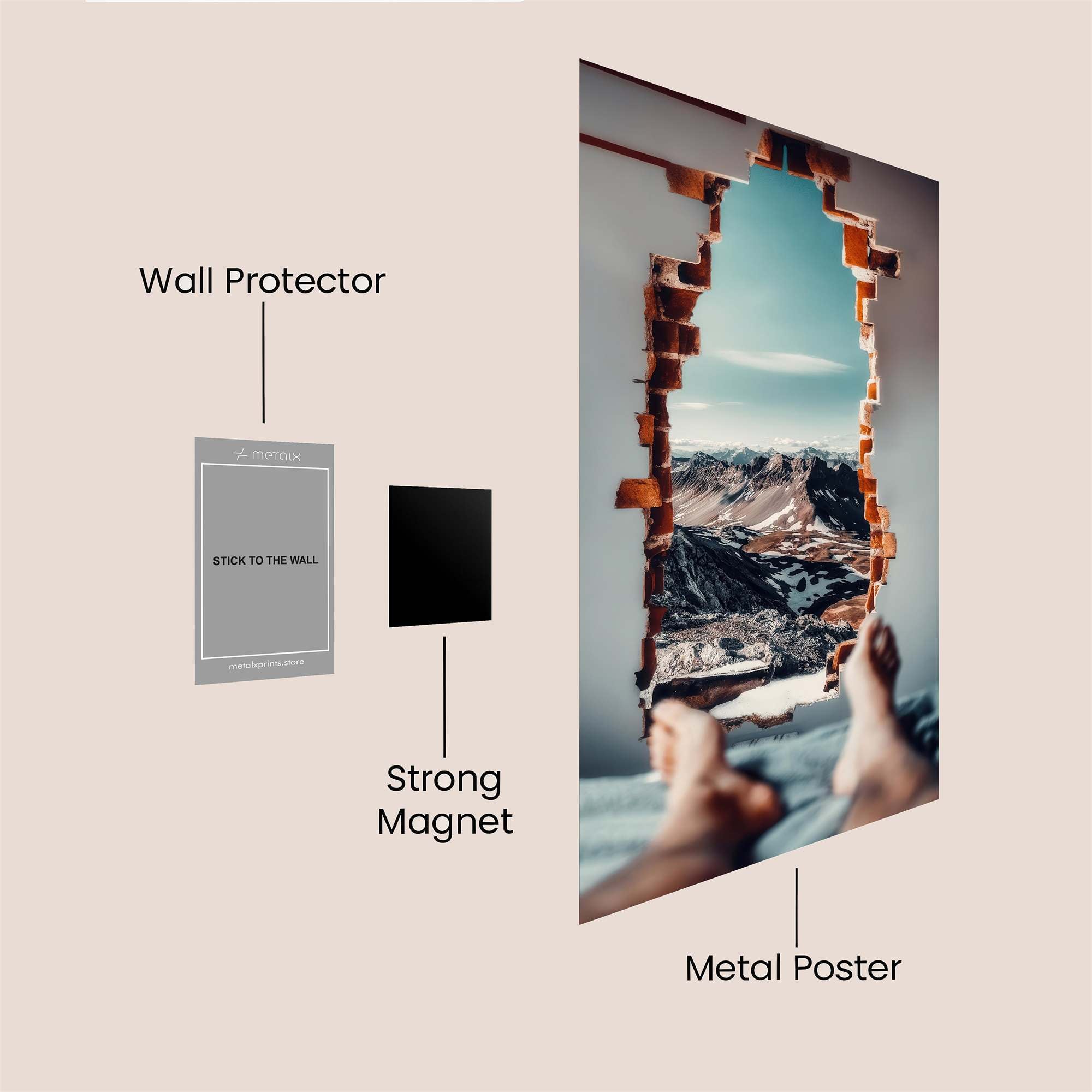 Escape Serene Safe Wall Magnetic / M