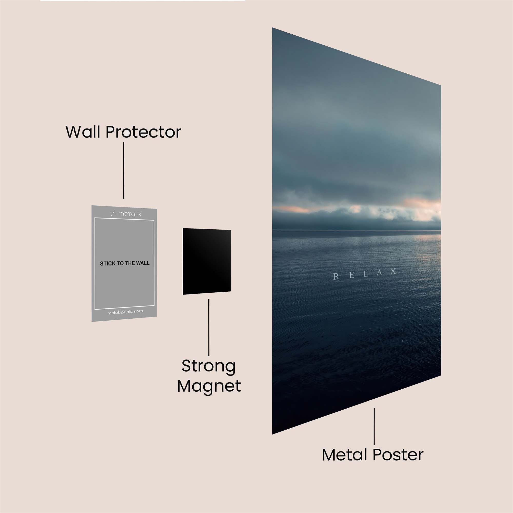 Ocean Serenity Safe Wall Magnetic / M