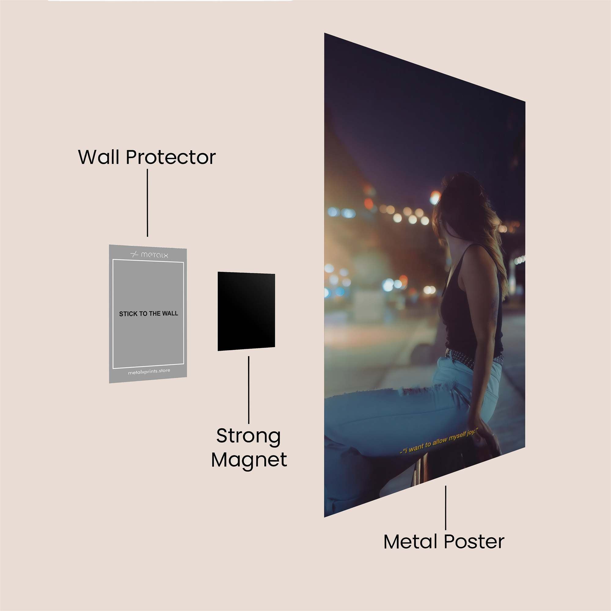 Night Solitude Safe Wall Magnetic / M