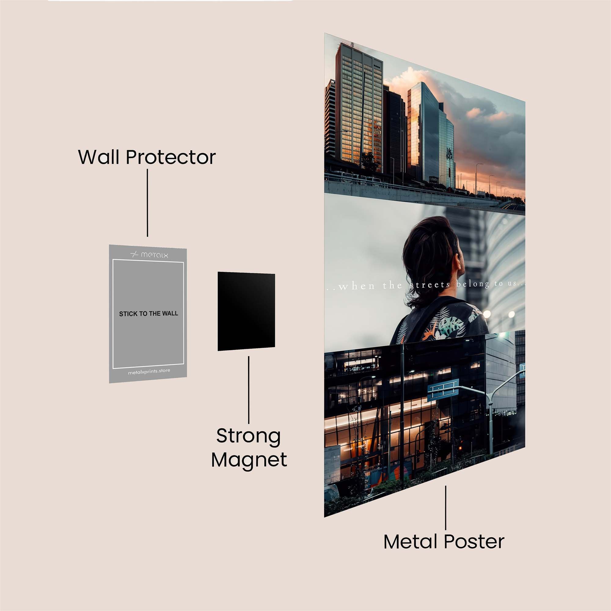 City Serenity Safe Wall Magnetic / M