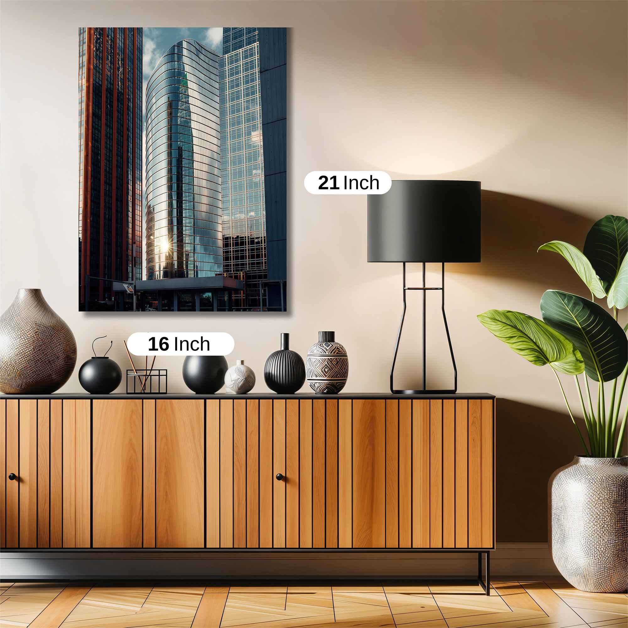 Skyscraper Serenity Safe Wall Magnetic / M