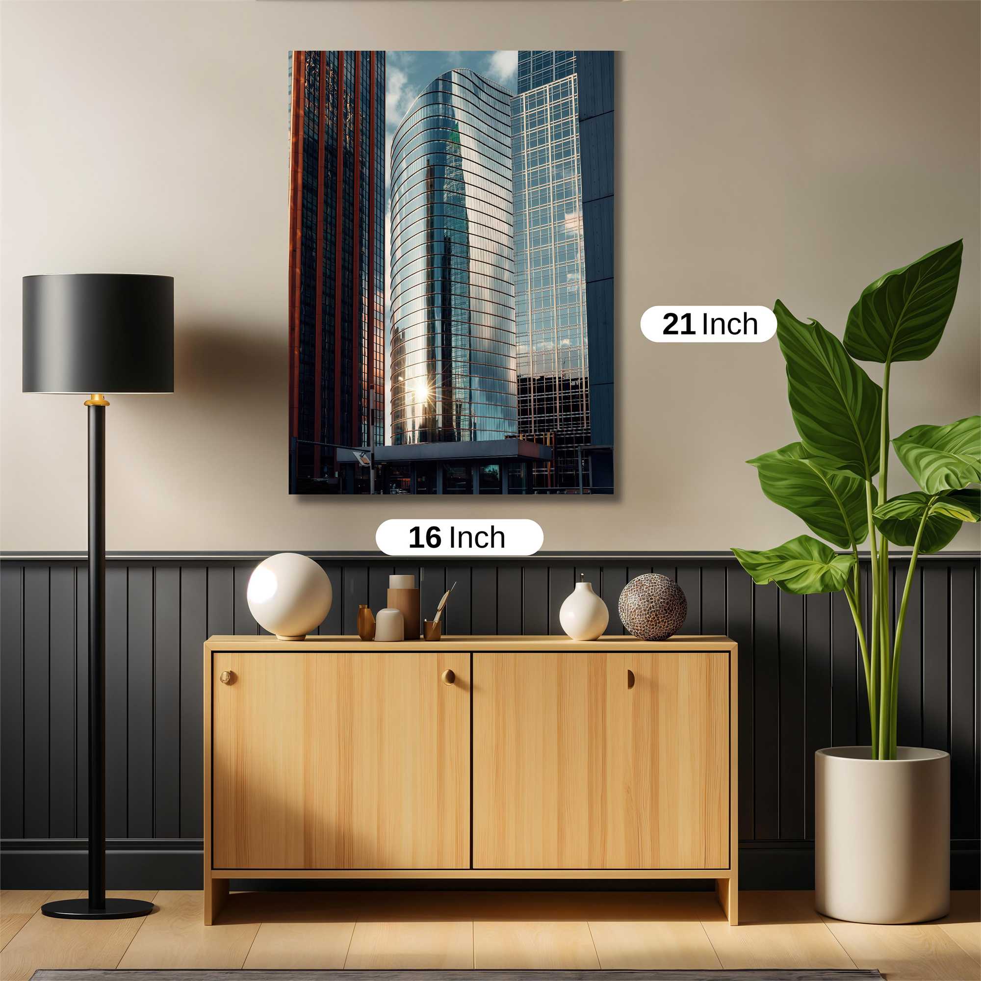 Skyscraper Serenity Safe Wall Magnetic / M