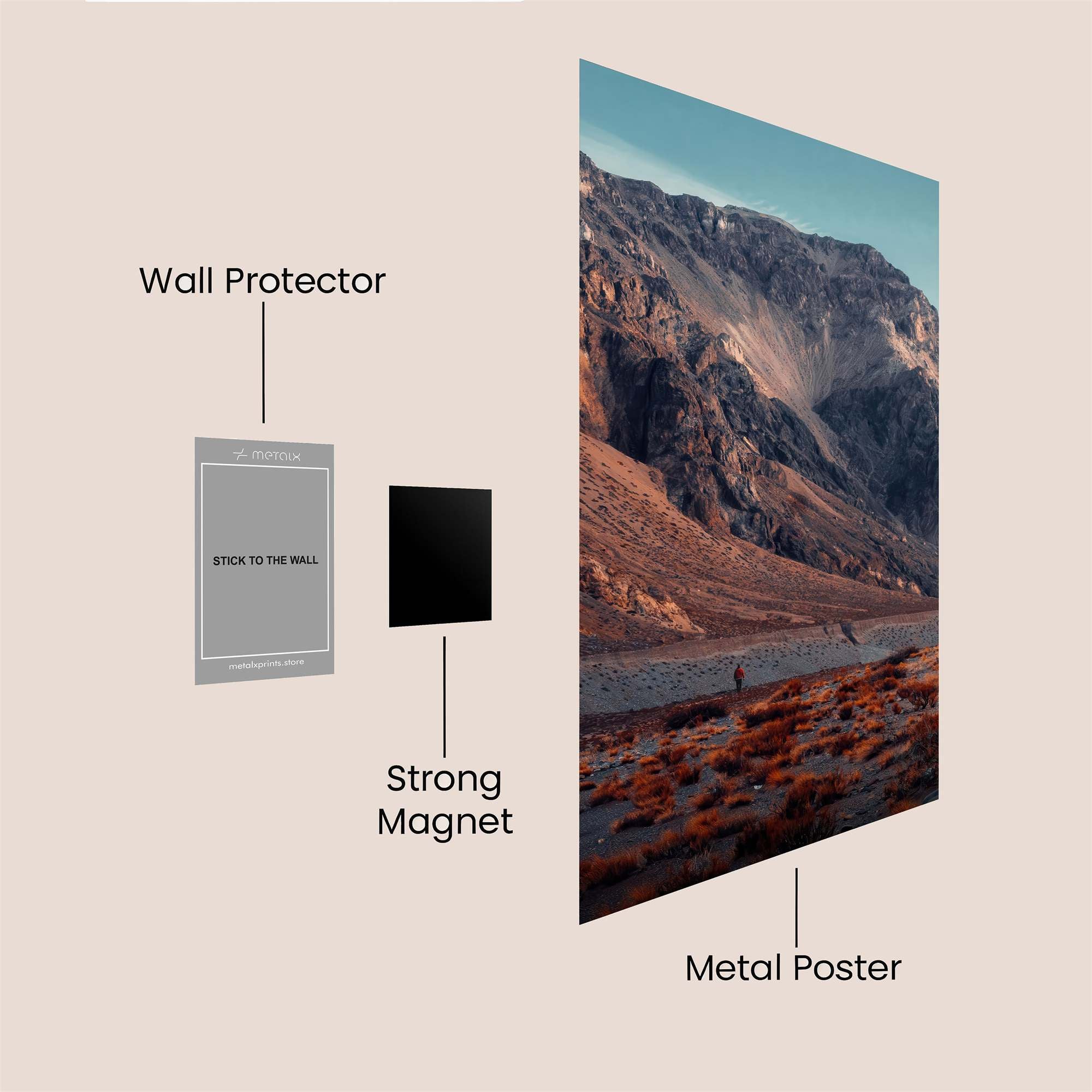 Mountain Serenity Safe Wall Magnetic / M