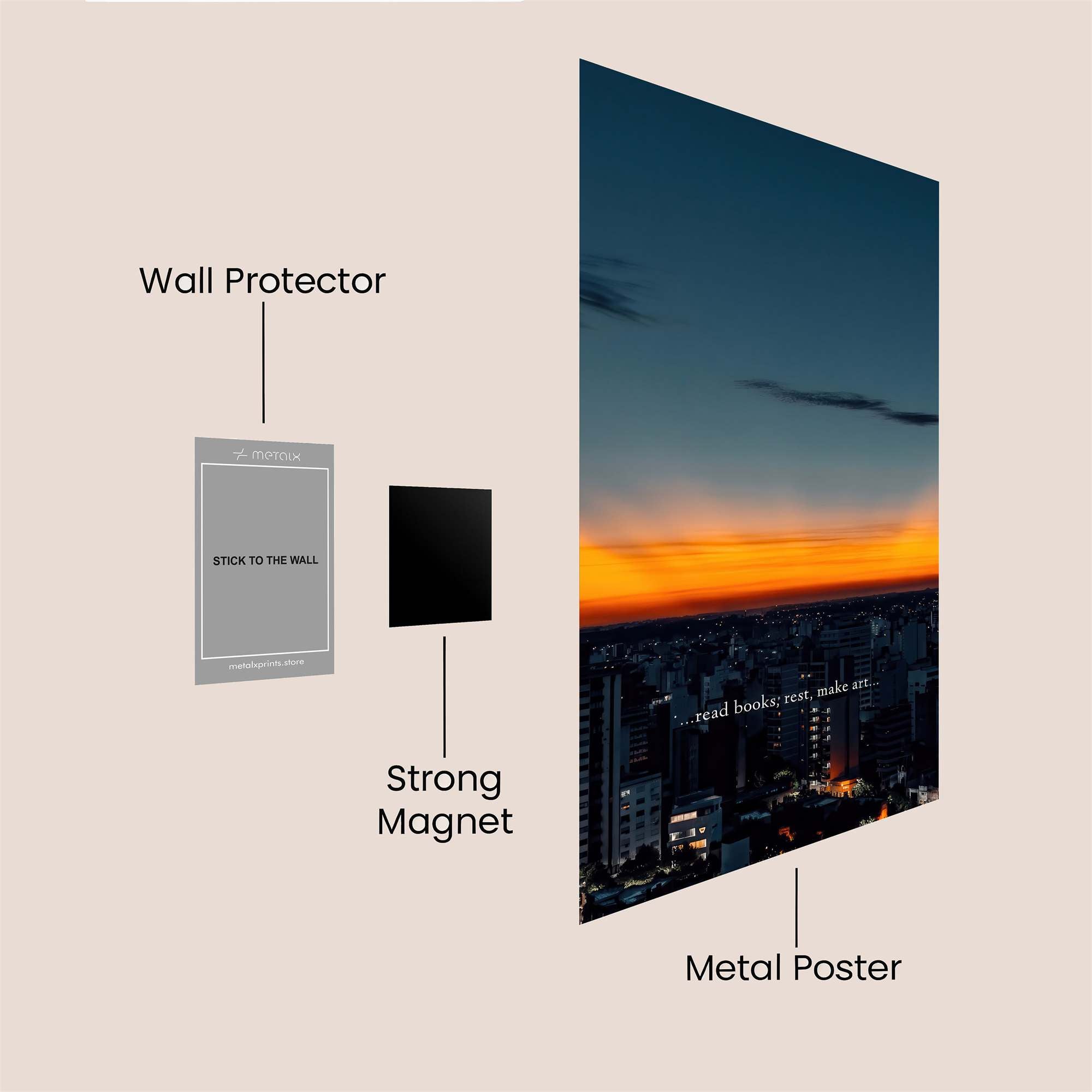 City Serenity Safe Wall Magnetic / M