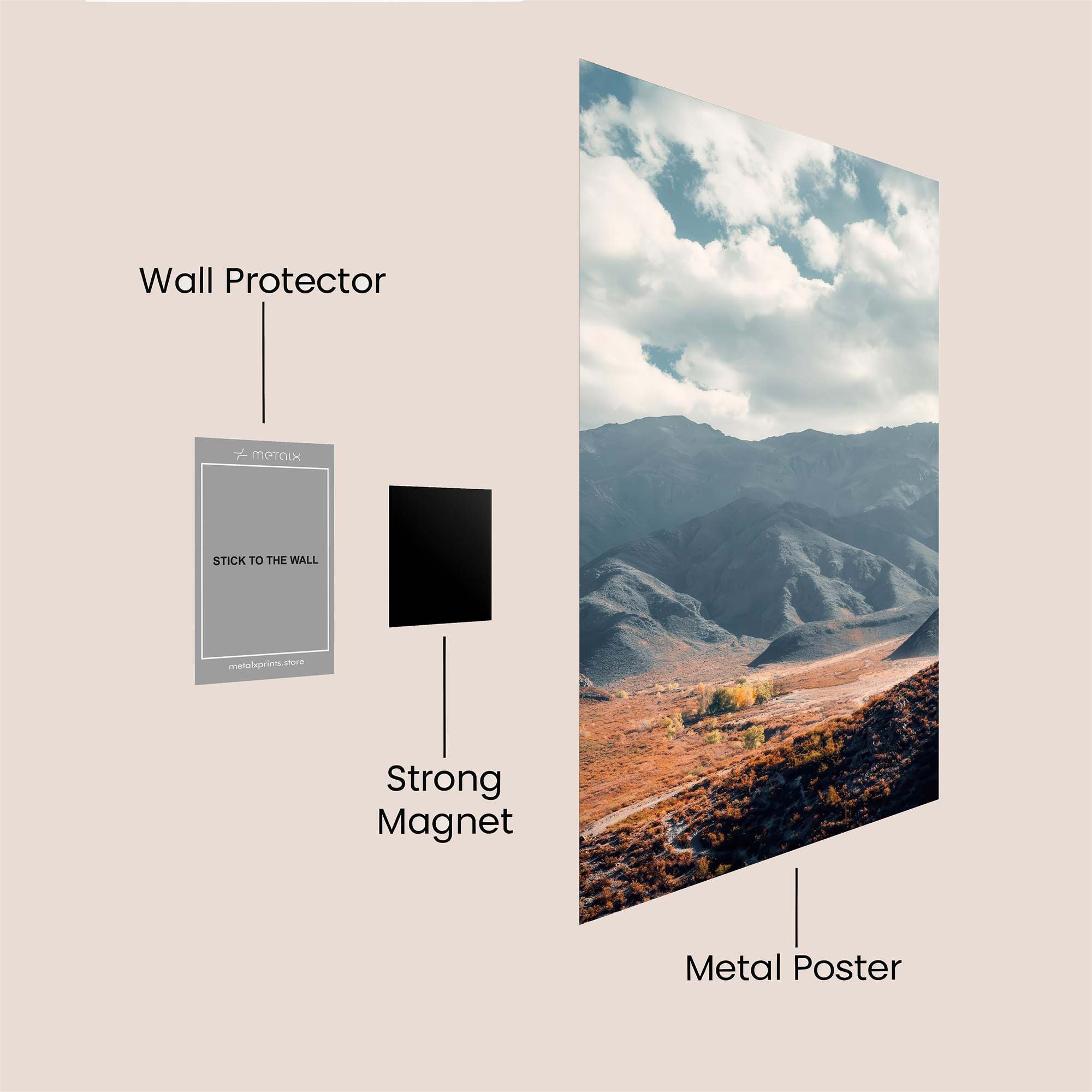 Mountain Serenity Safe Wall Magnetic / M