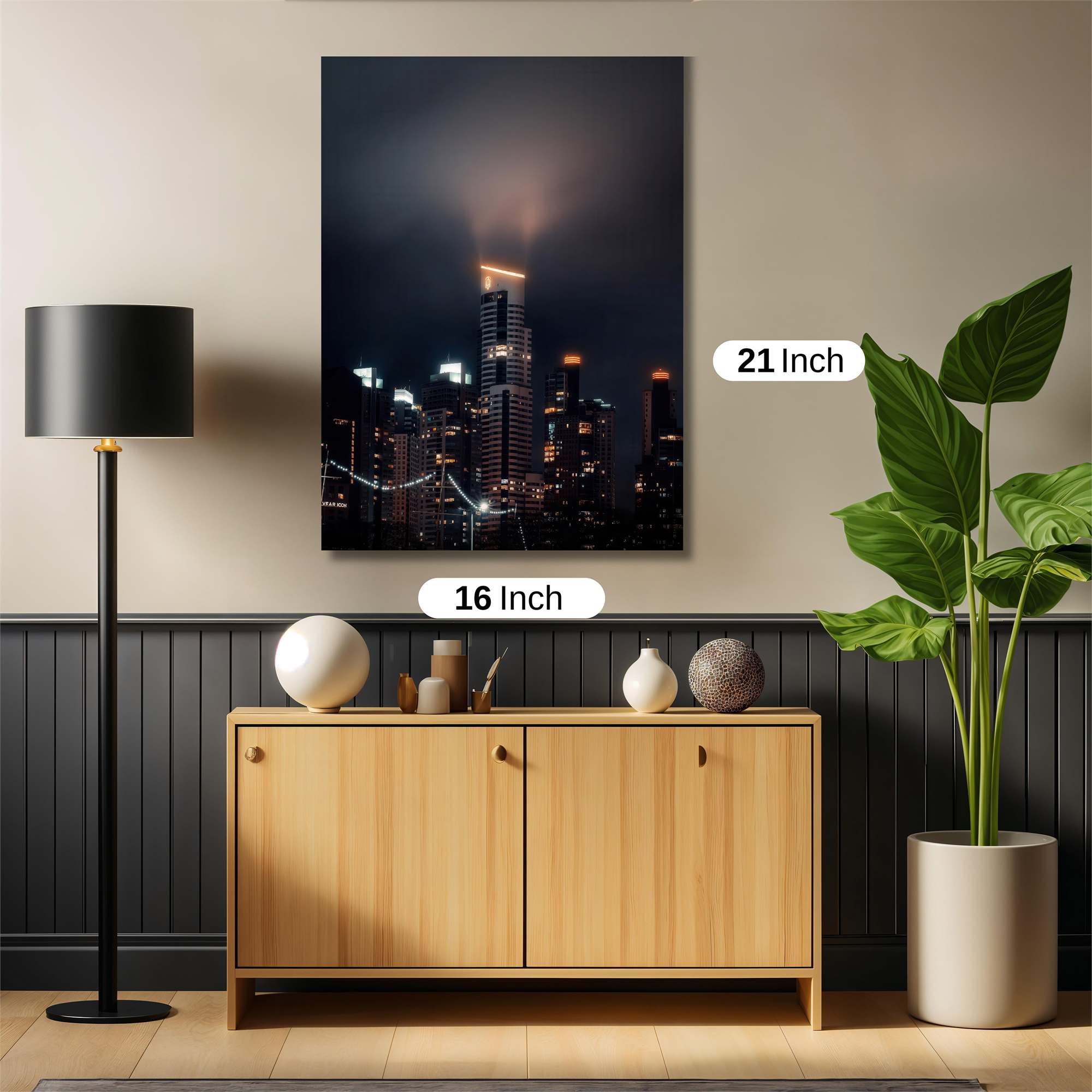 Skyscraper Glow Safe Wall Magnetic / M