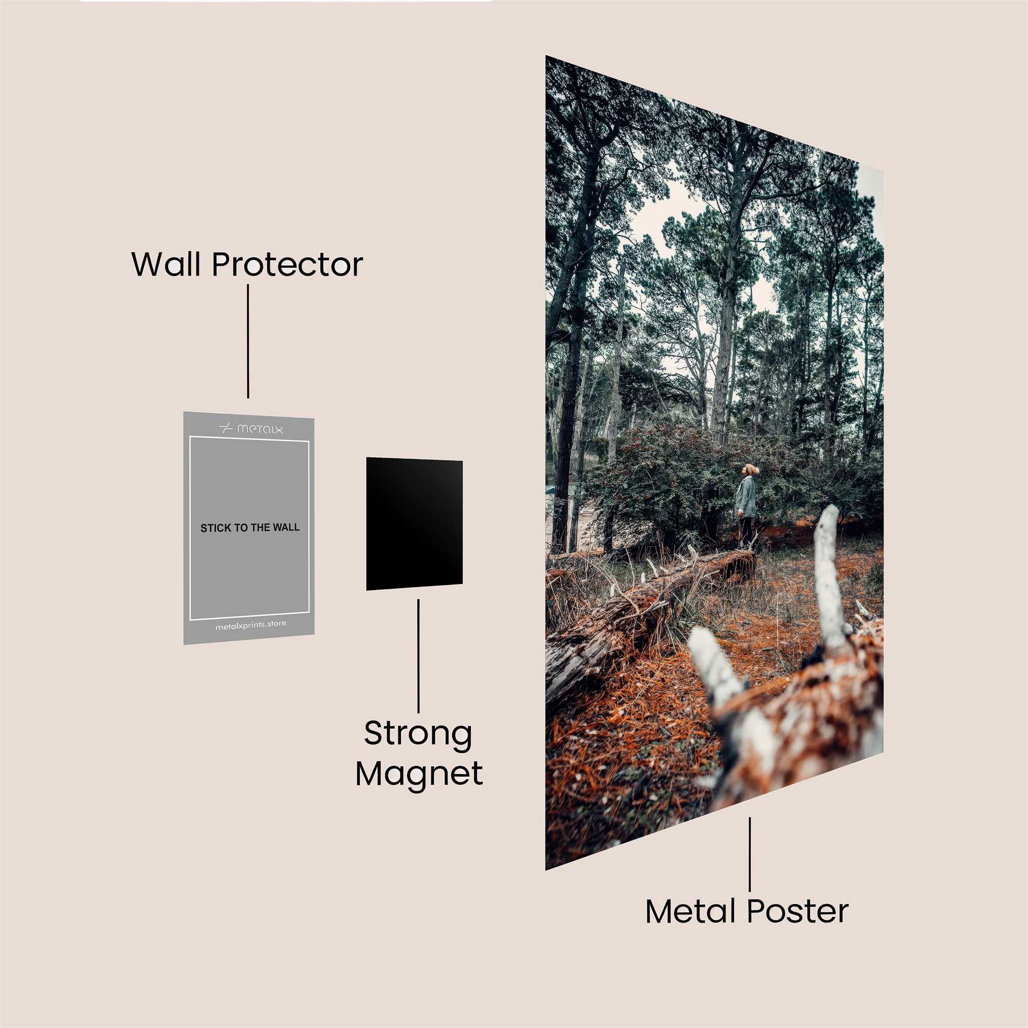 Forest Serenity Safe Wall Magnetic / M