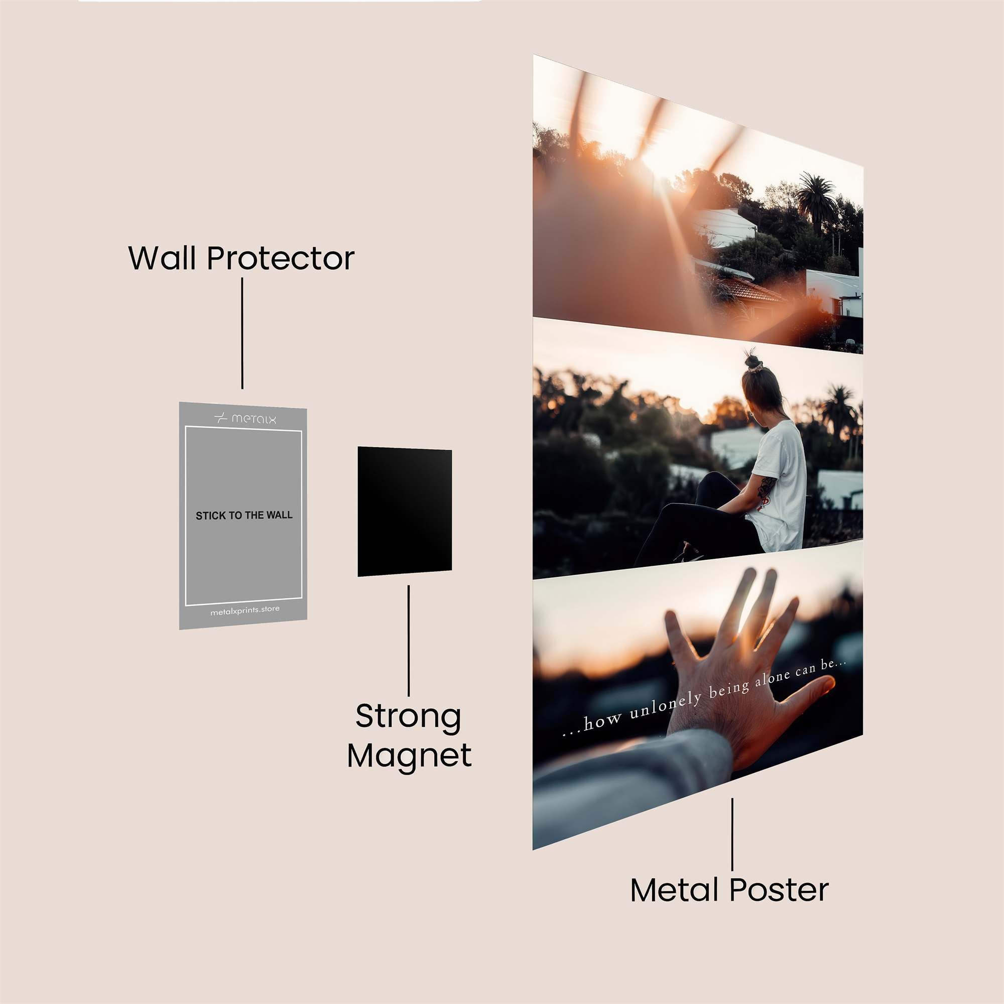 Sunset Solitude Safe Wall Magnetic / M