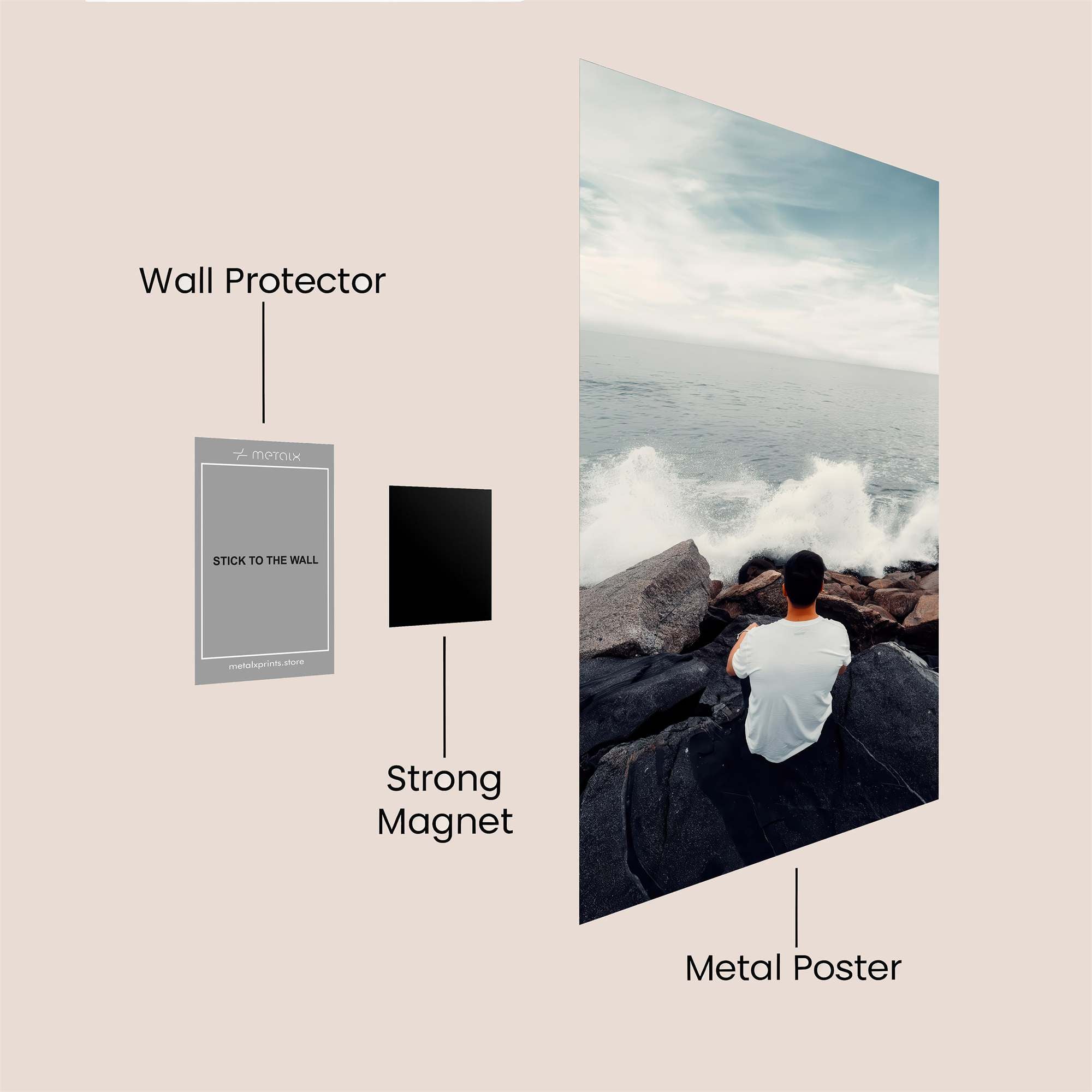 Ocean Serenity Safe Wall Magnetic / M