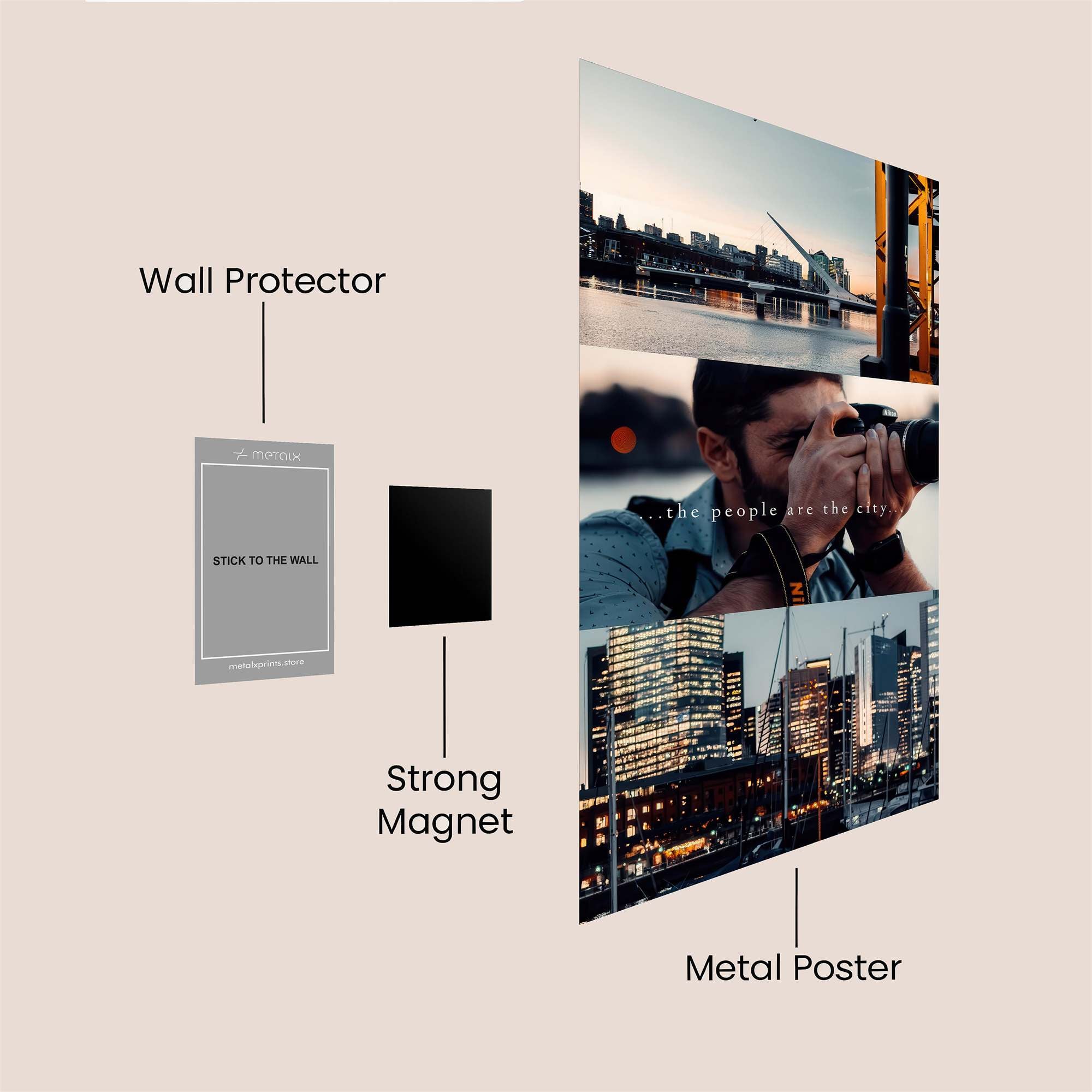 City Serenity Safe Wall Magnetic / M