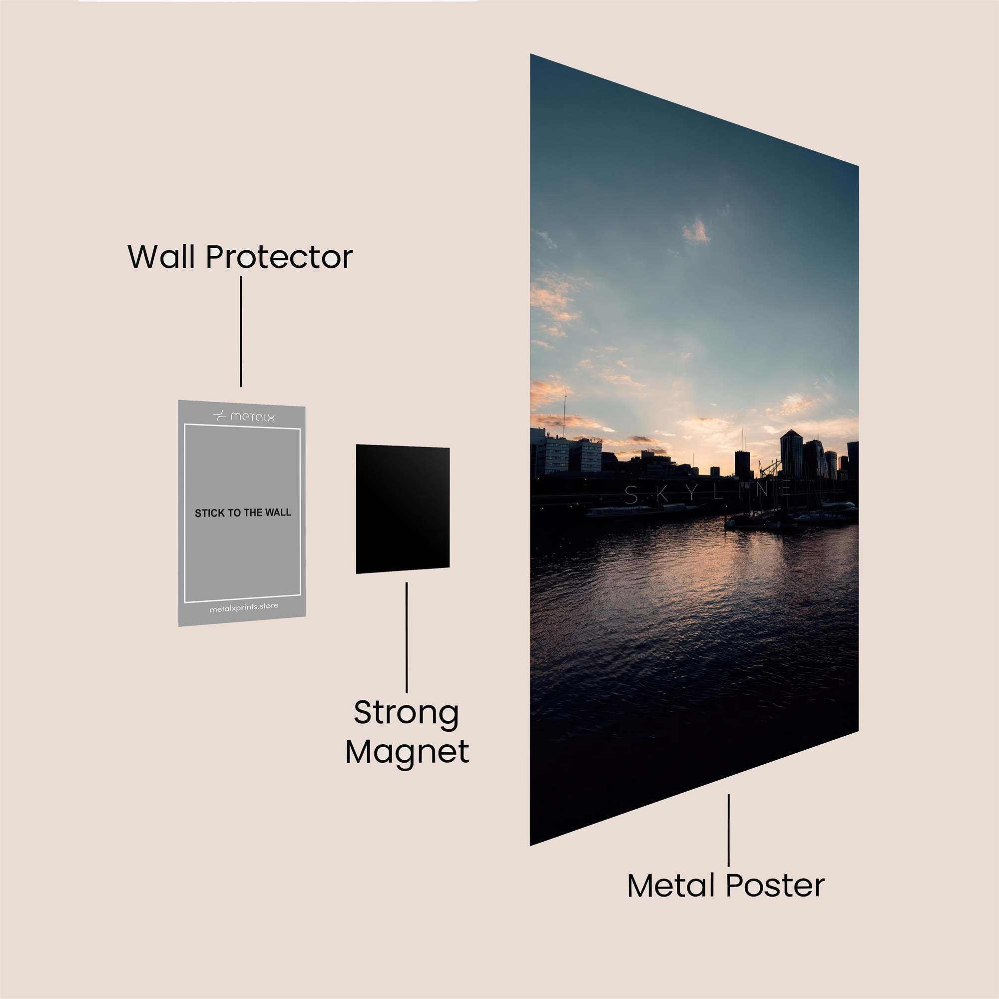 City Serenity Safe Wall Magnetic / M