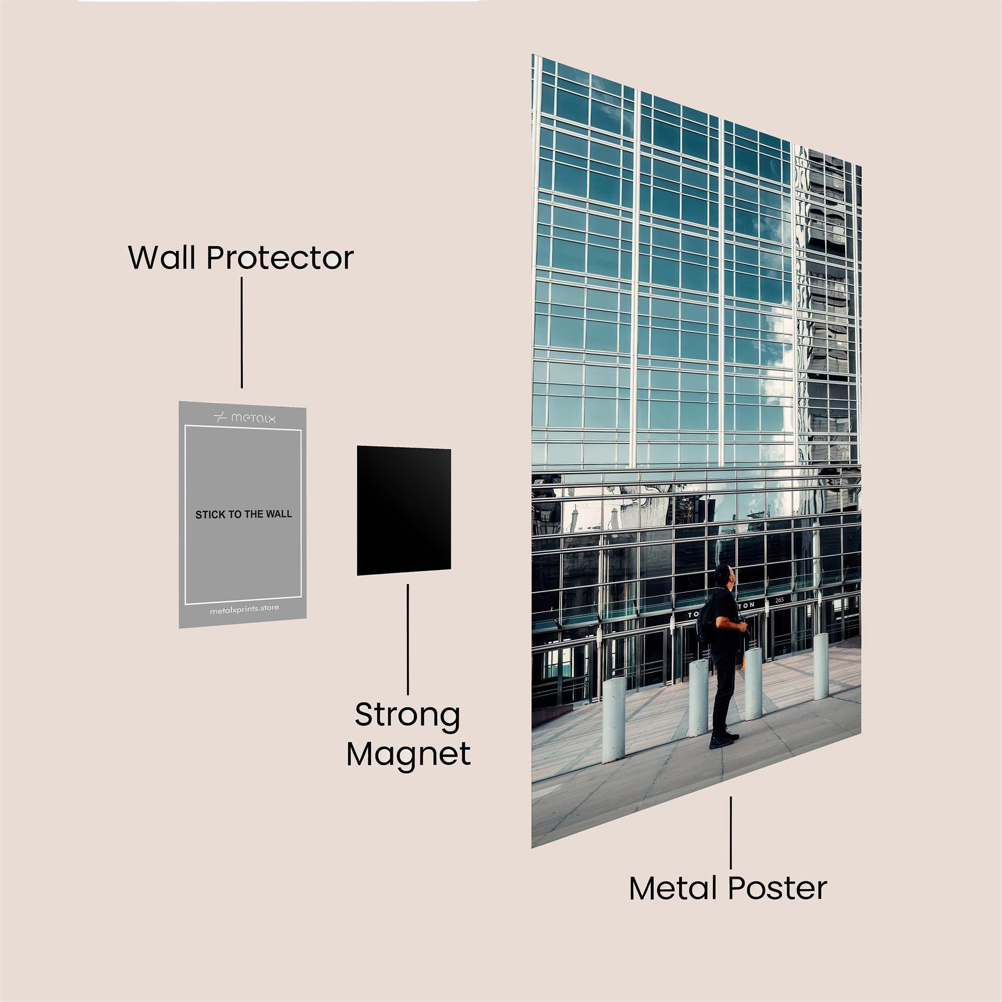 Skyscraper Serenity Safe Wall Magnetic / M