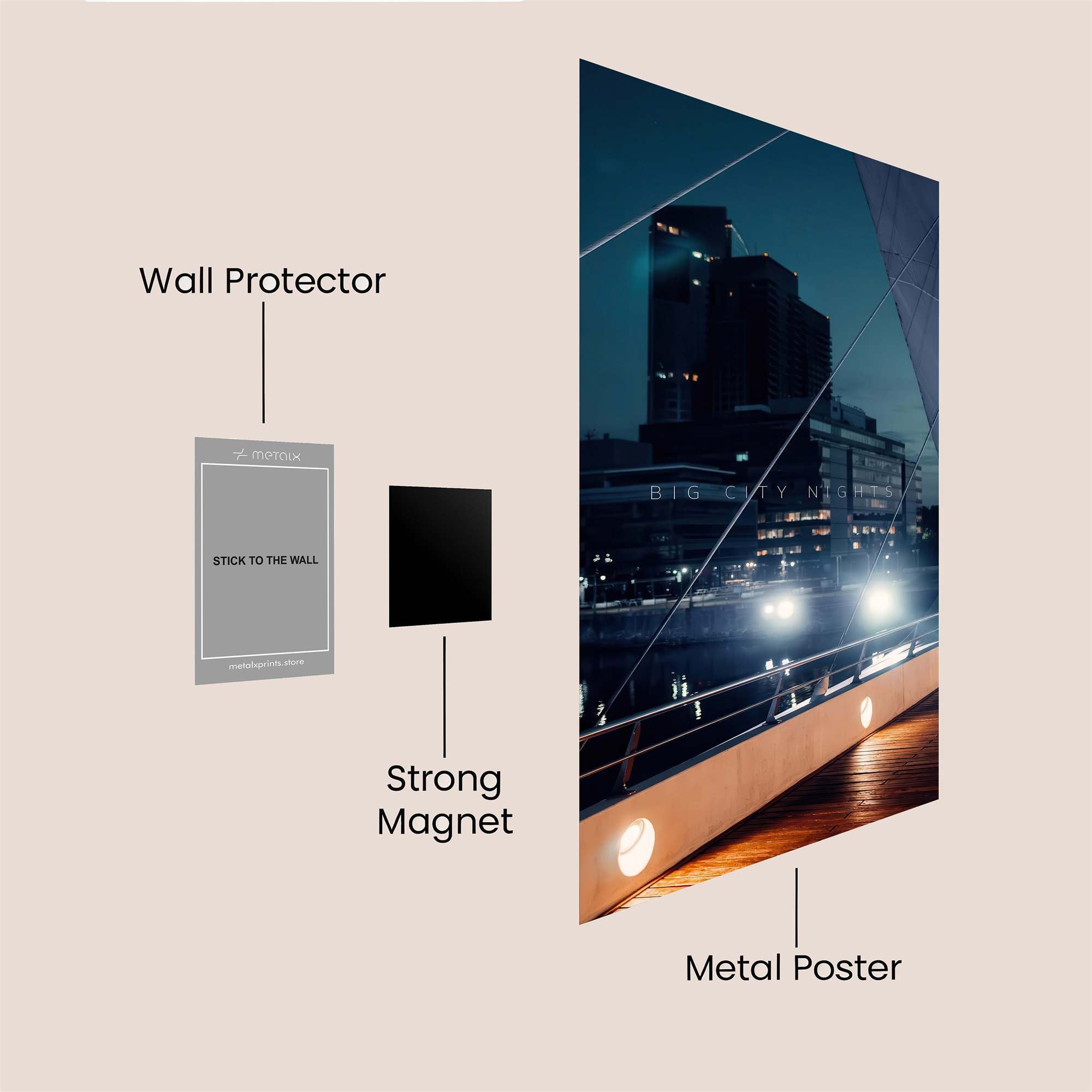 City Serenity Safe Wall Magnetic / M