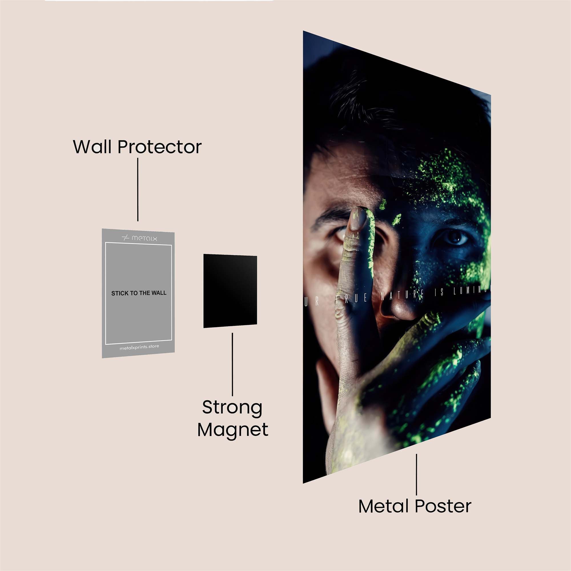 Neon Mystery Safe Wall Magnetic / M