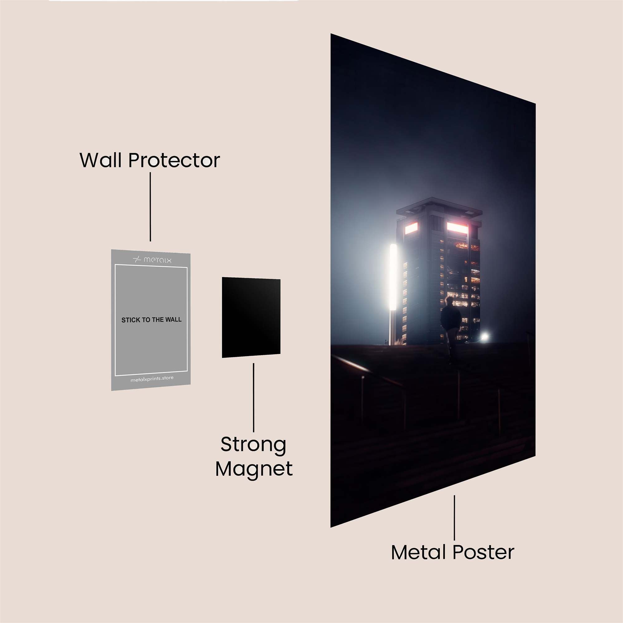 Tower Eerie Safe Wall Magnetic / M