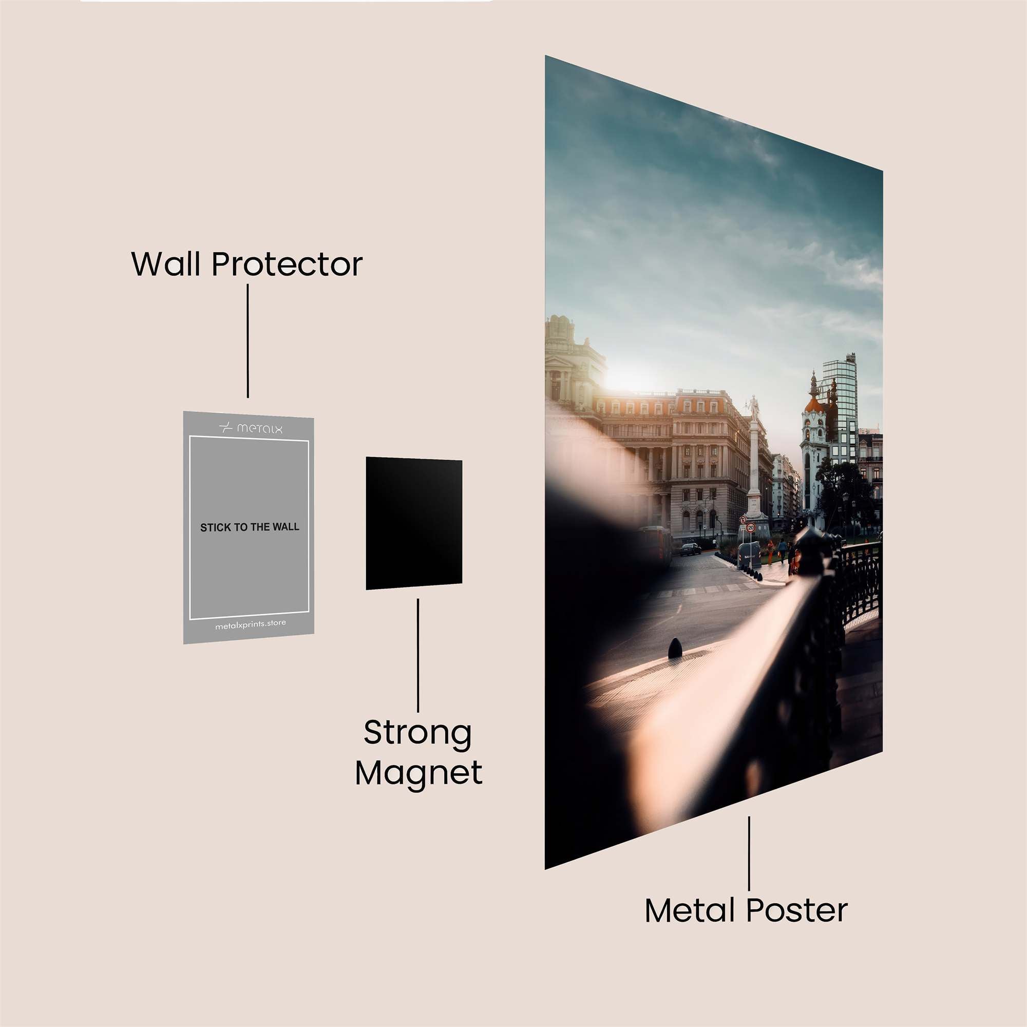 City Dawn Safe Wall Magnetic / M