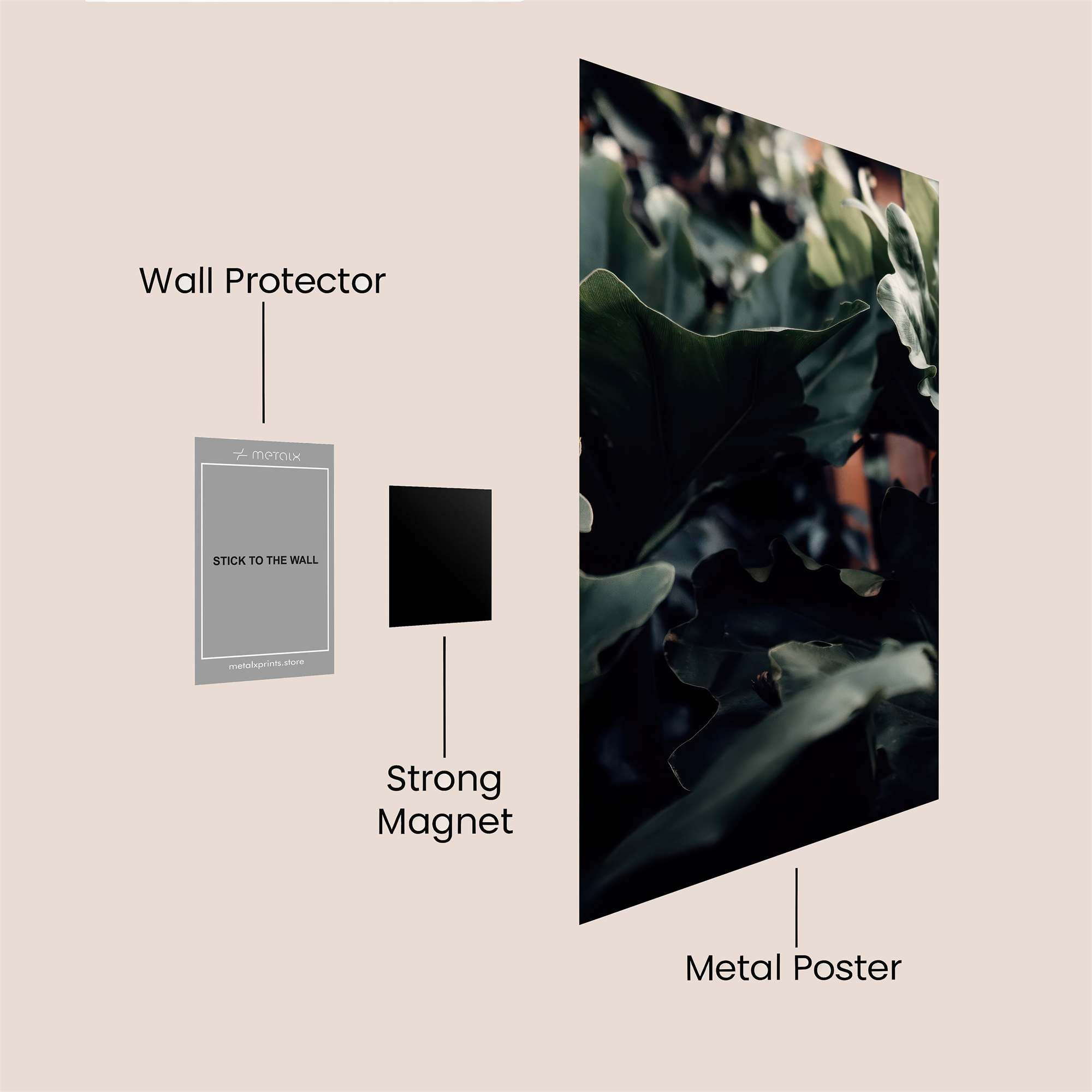 Foliage Mystery Safe Wall Magnetic / M