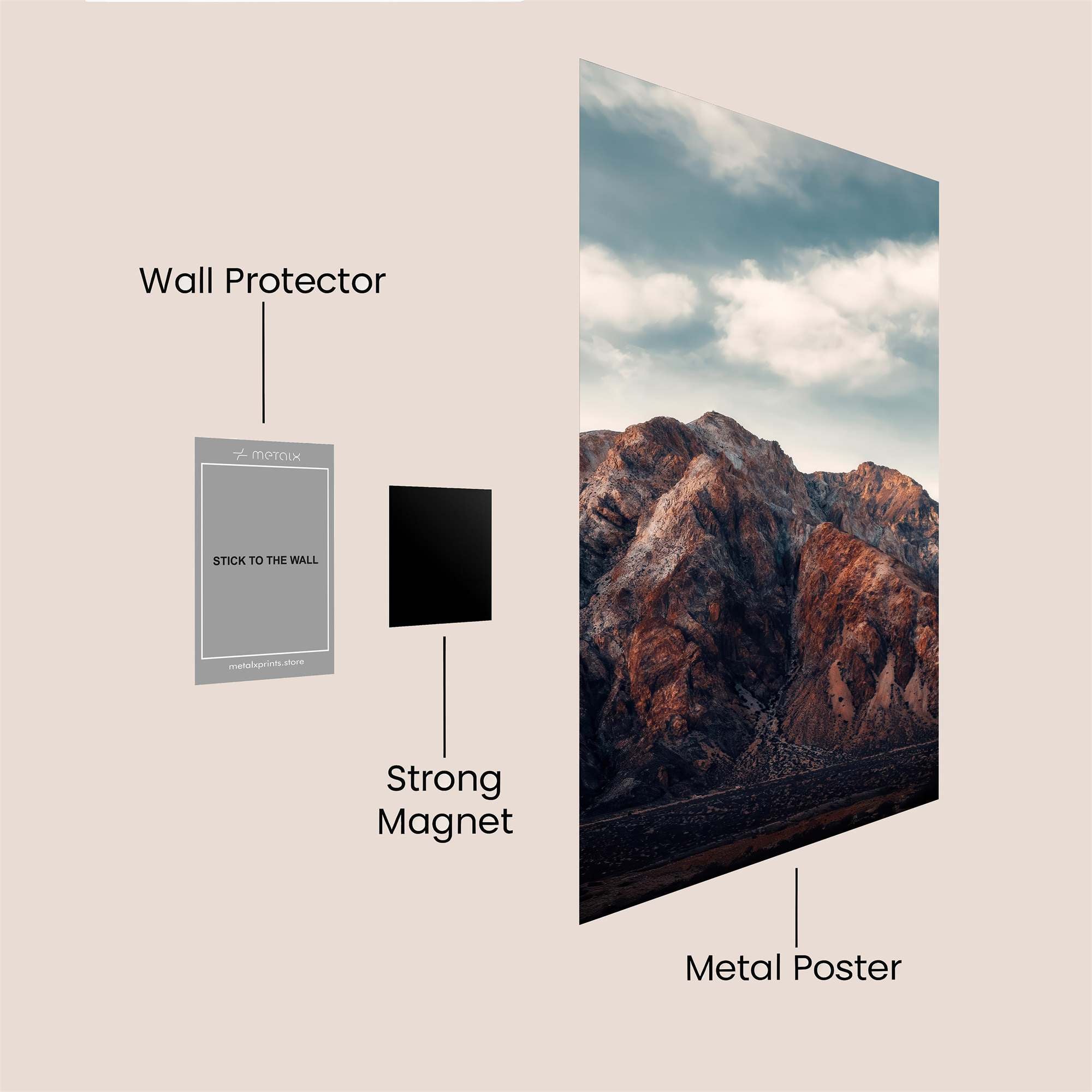 Red Majesty Safe Wall Magnetic / M