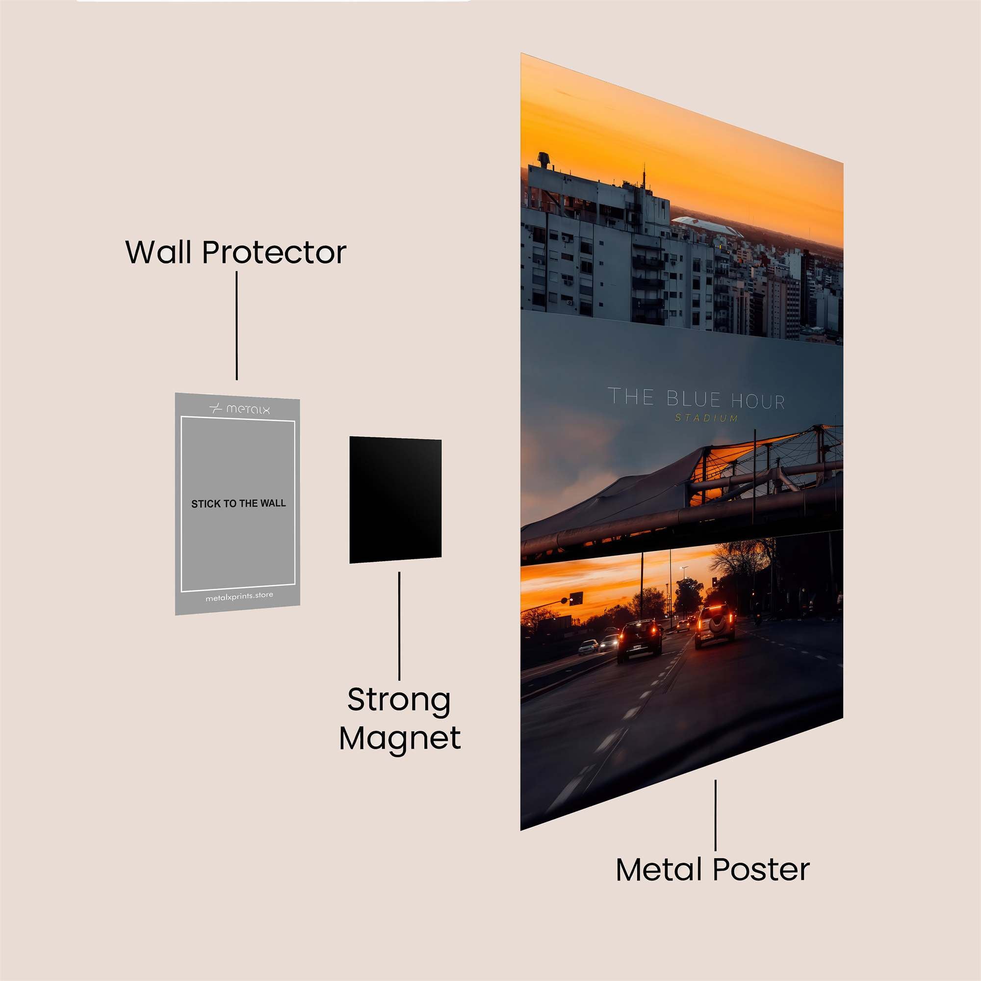 City Twilight Safe Wall Magnetic / M