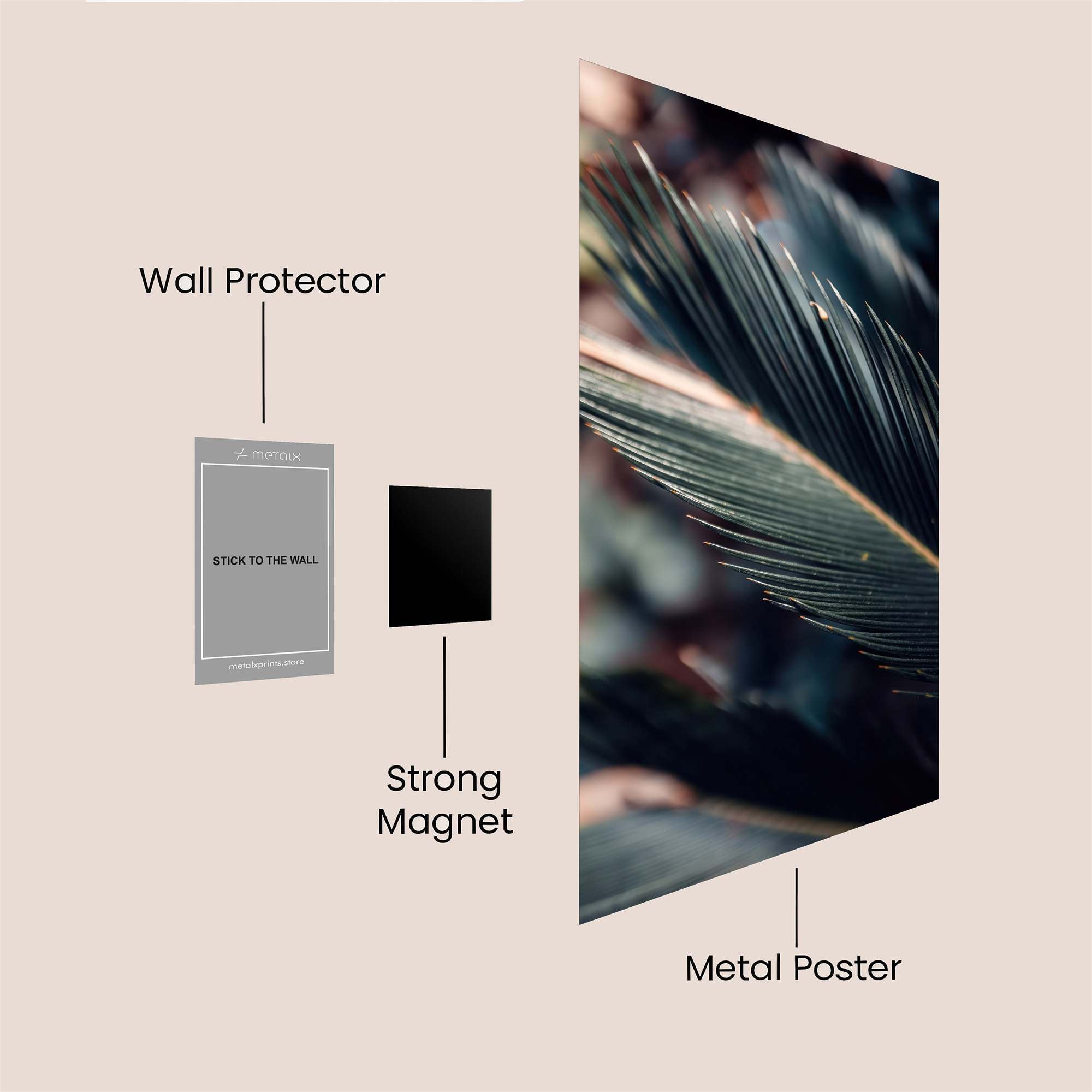 Palm Serenity Safe Wall Magnetic / M