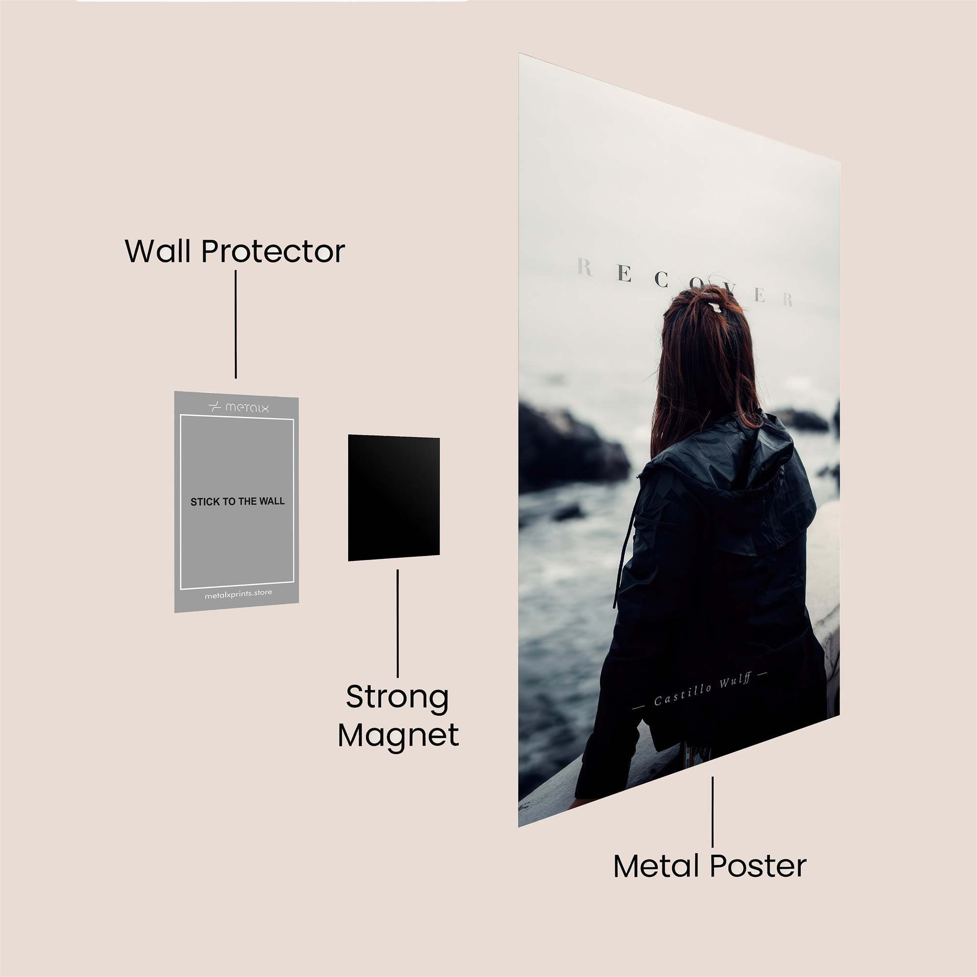 Solitude Echoes Safe Wall Magnetic / M