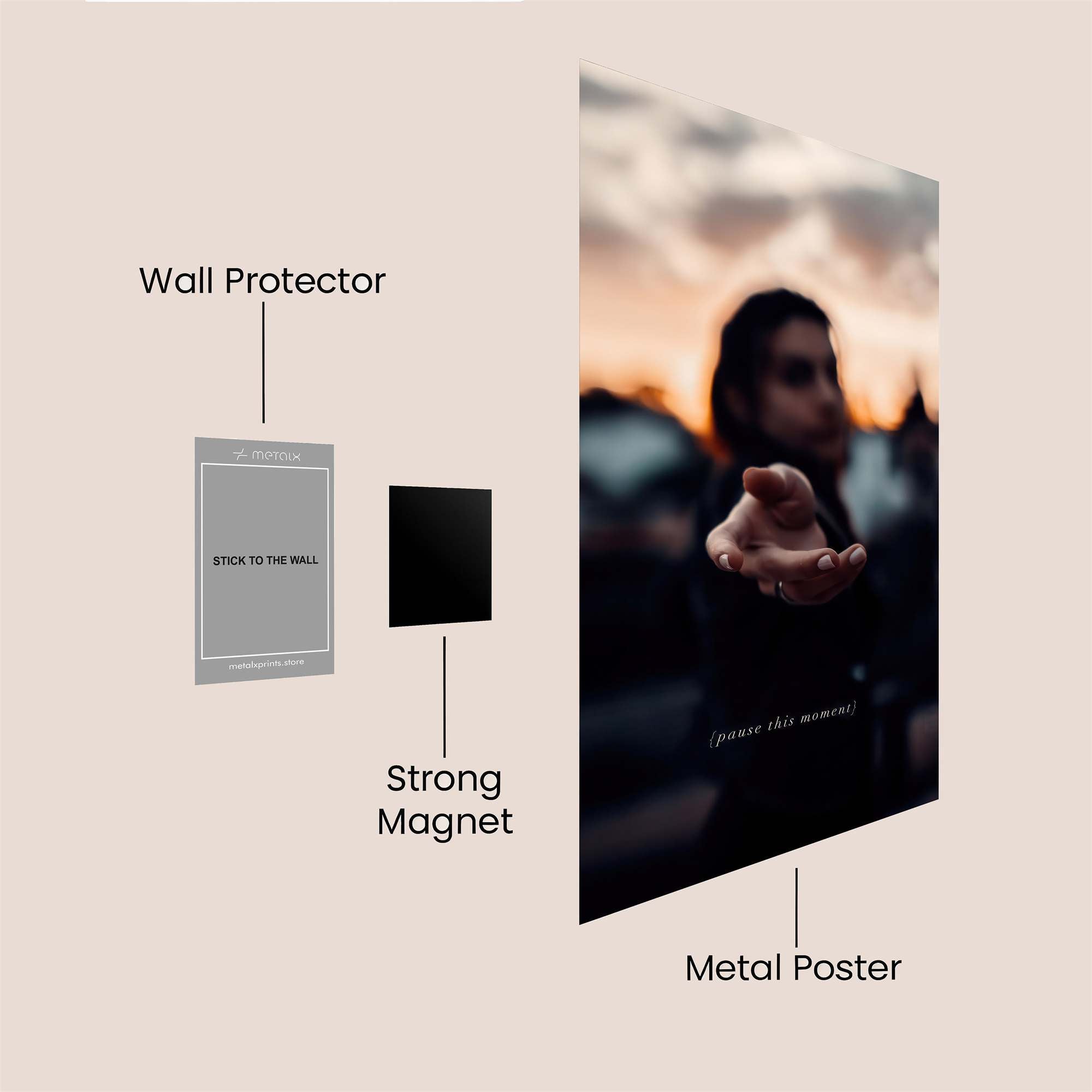 Hand Serene Safe Wall Magnetic / M