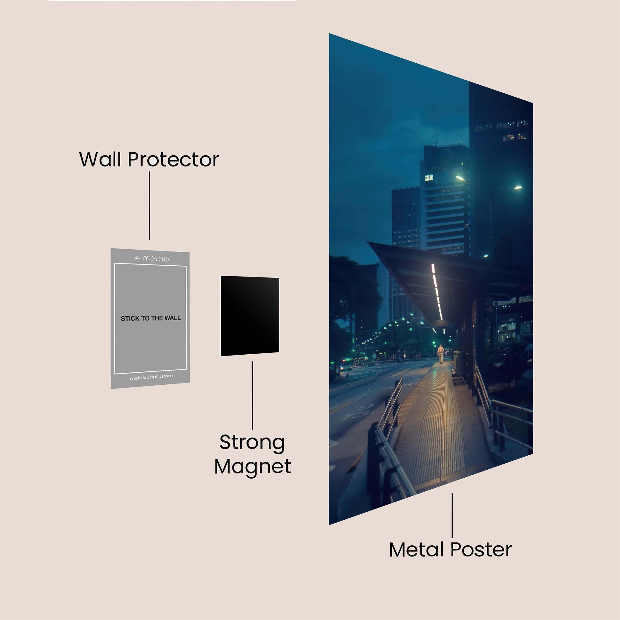 City Solitude Safe Wall Magnetic / M