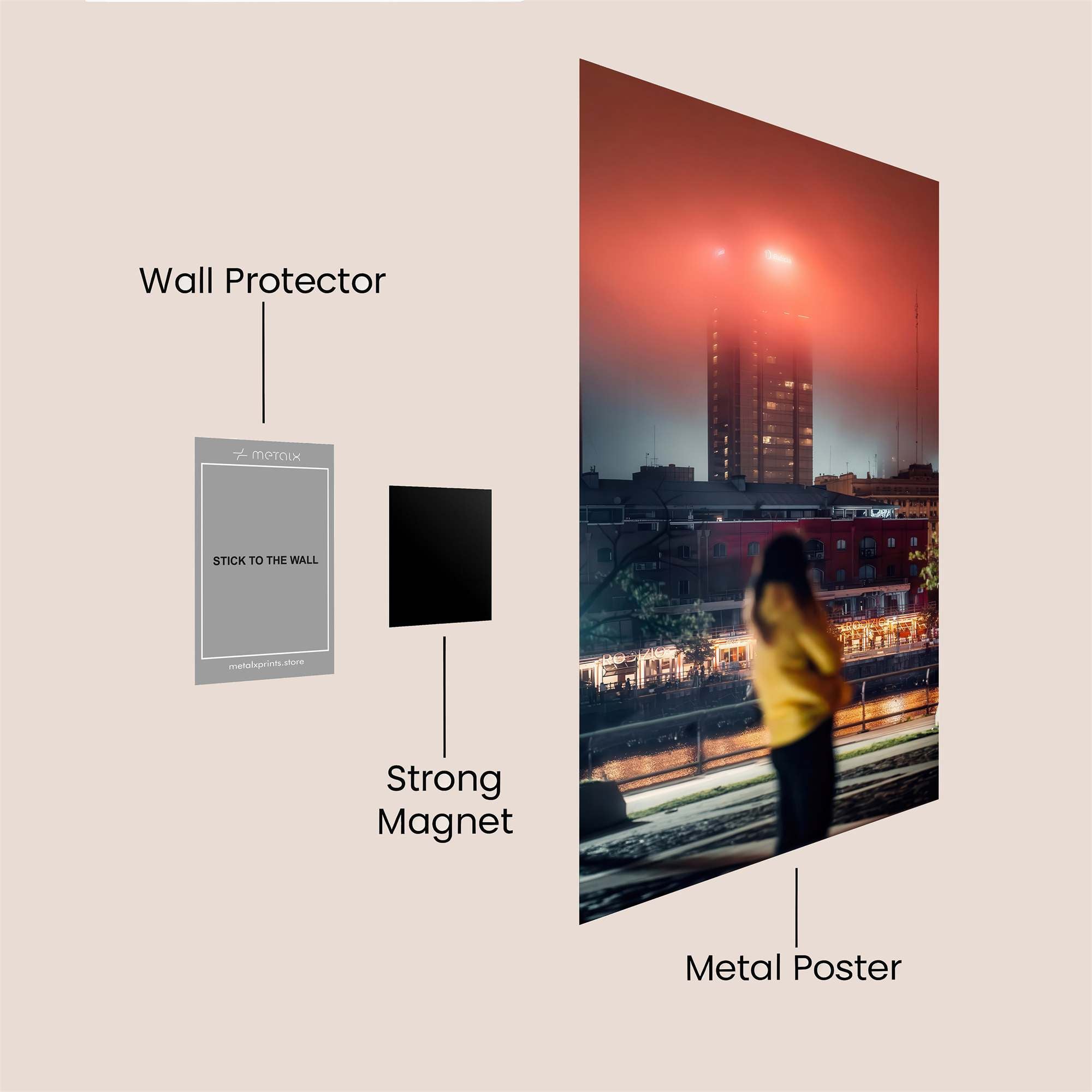 City Blaze Safe Wall Magnetic / M