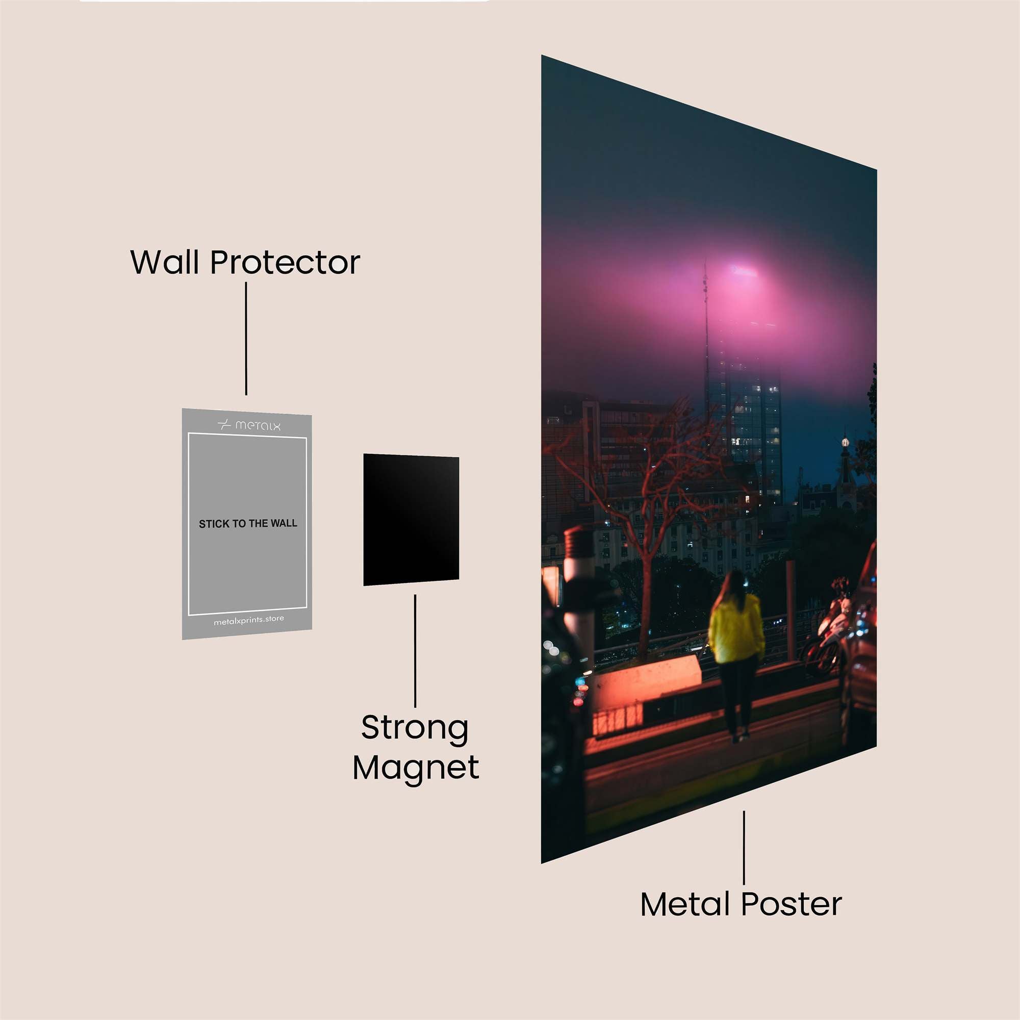 Foggy Mystery Safe Wall Magnetic / M