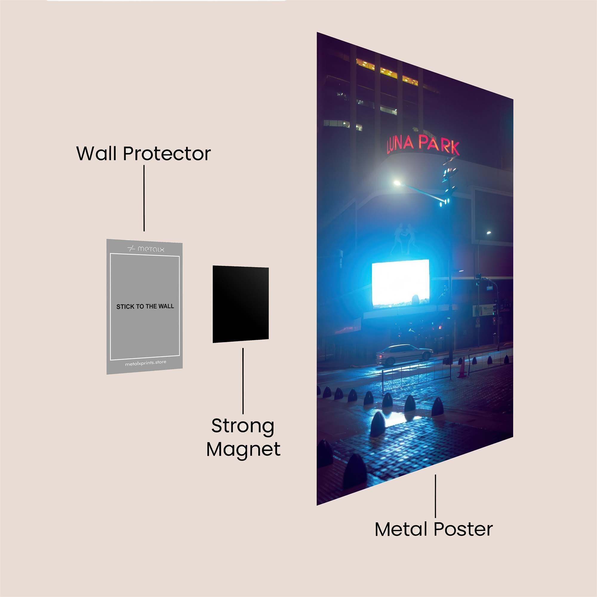 LunaPark Glow Safe Wall Magnetic / M