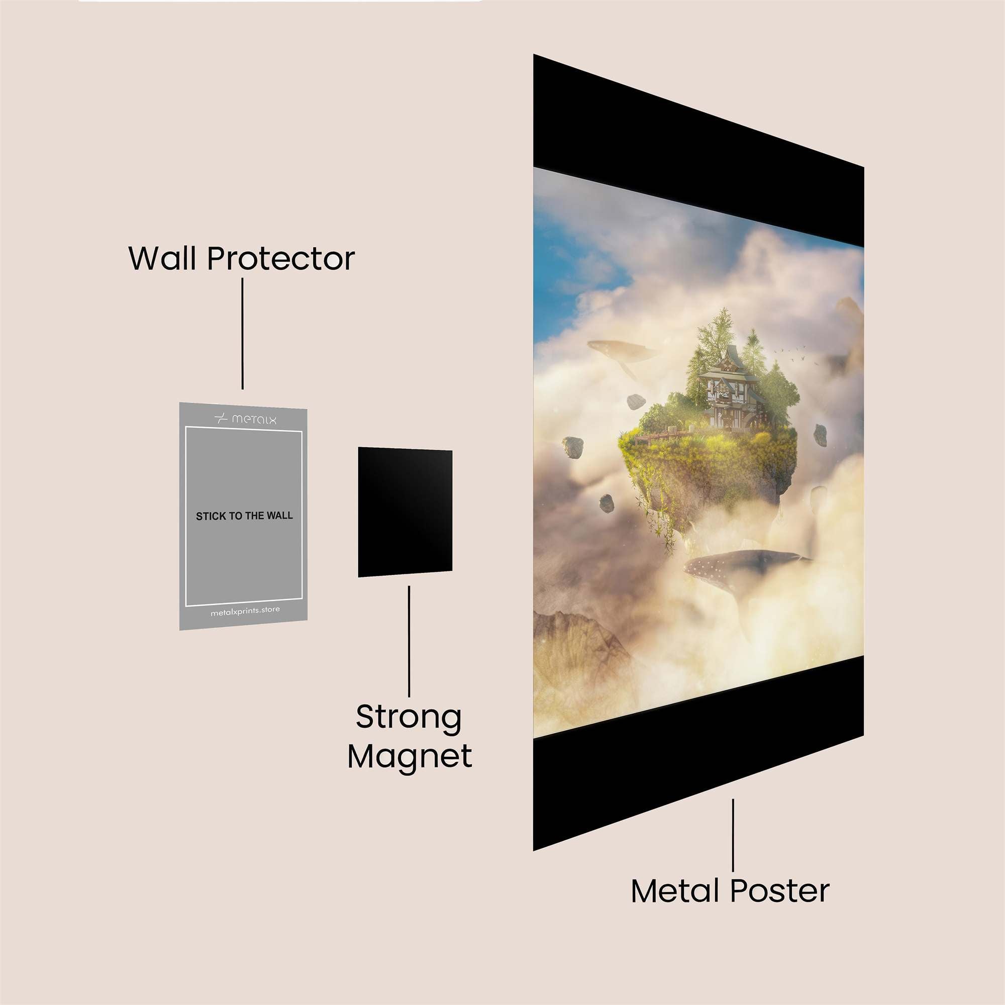 Workspace Serenity Safe Wall Magnetic / M