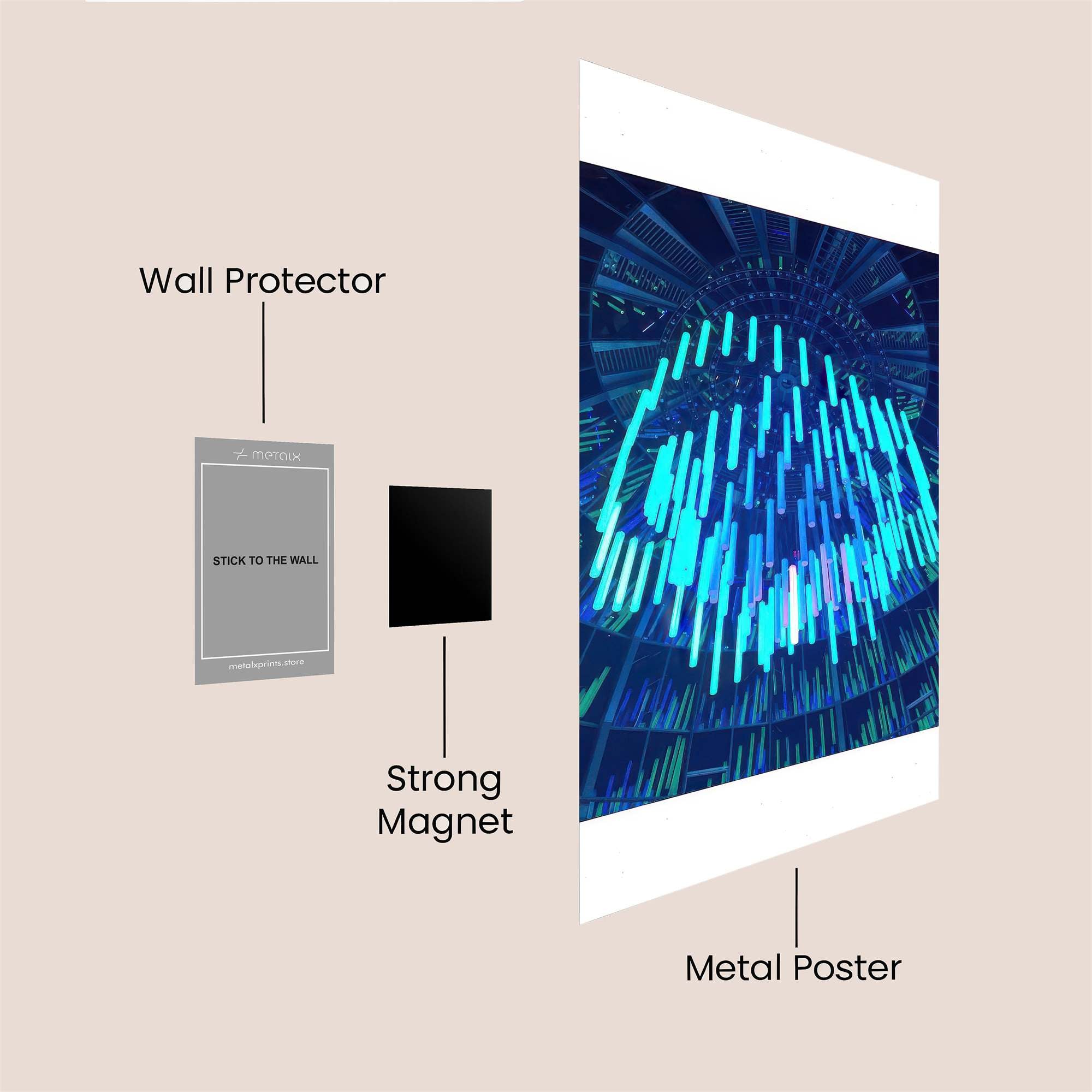 Violet Serenity Safe Wall Magnetic / M
