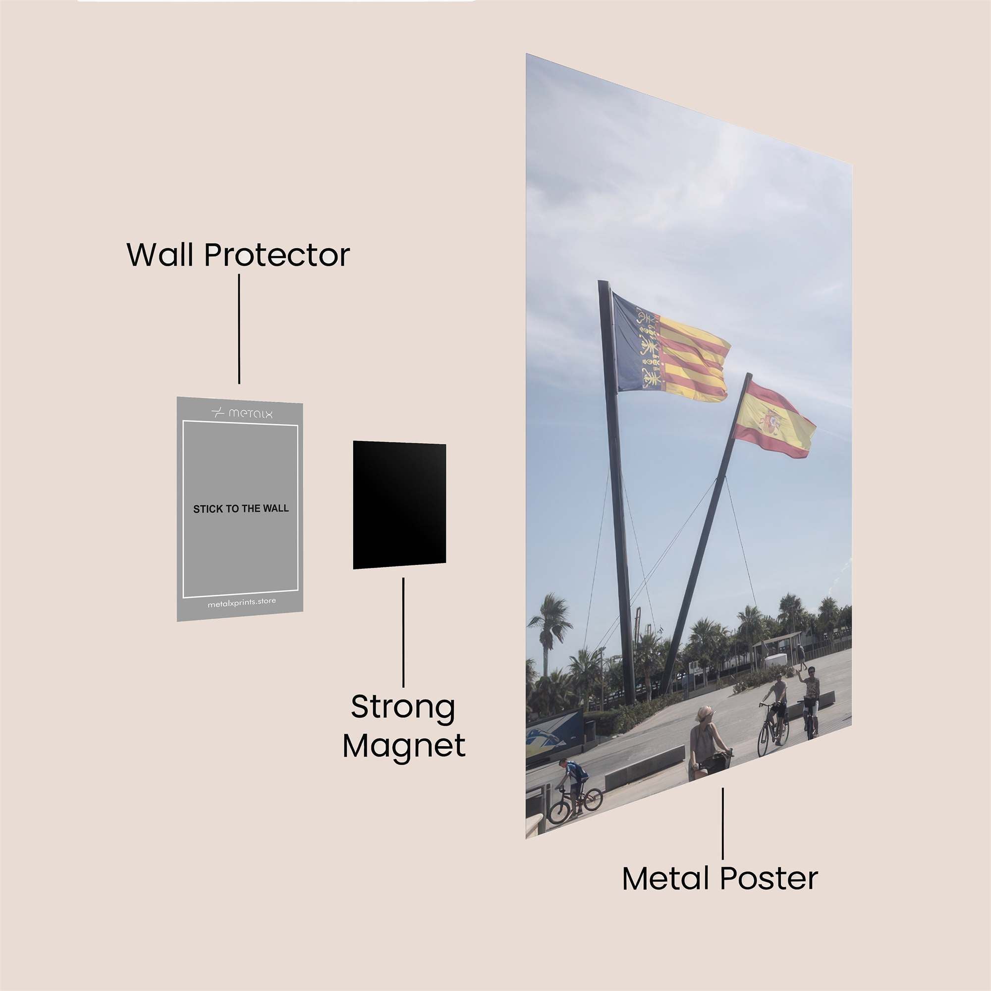 Mystic Aura Safe Wall Magnetic / M