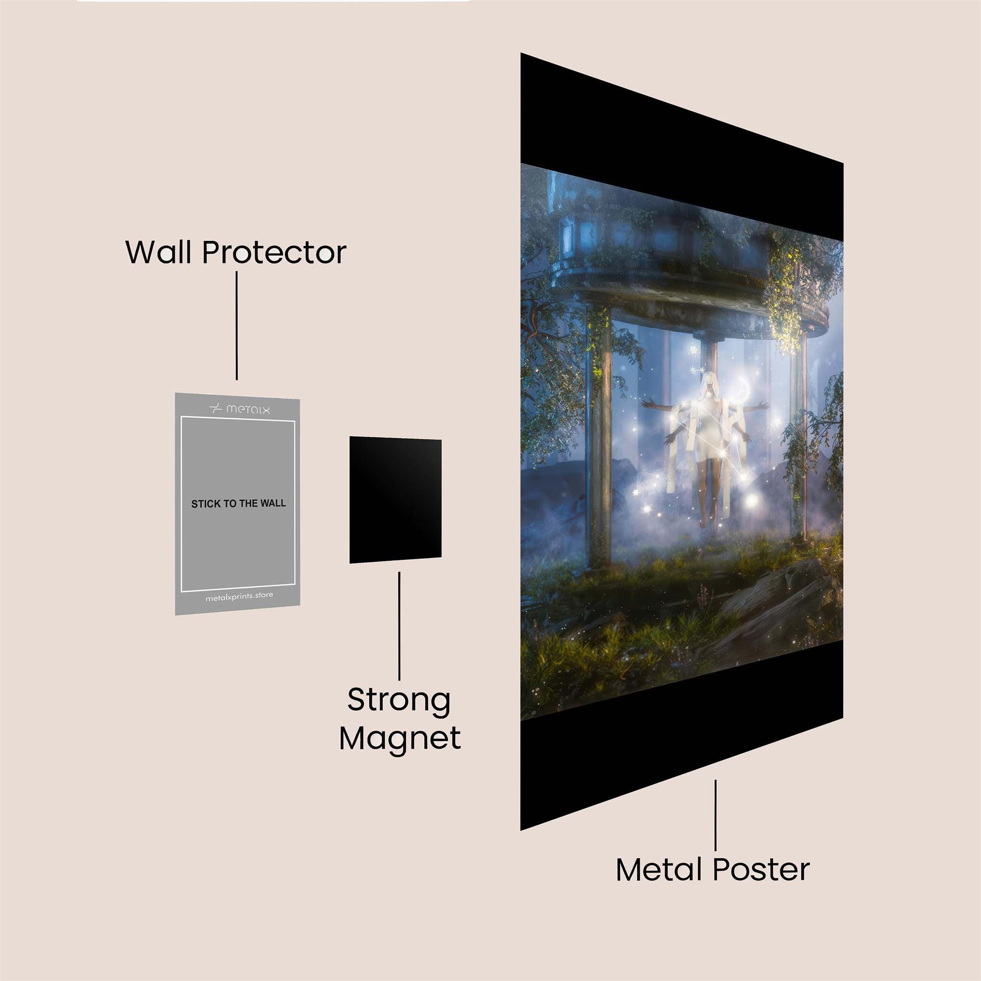 Midnight Mystery Safe Wall Magnetic / M