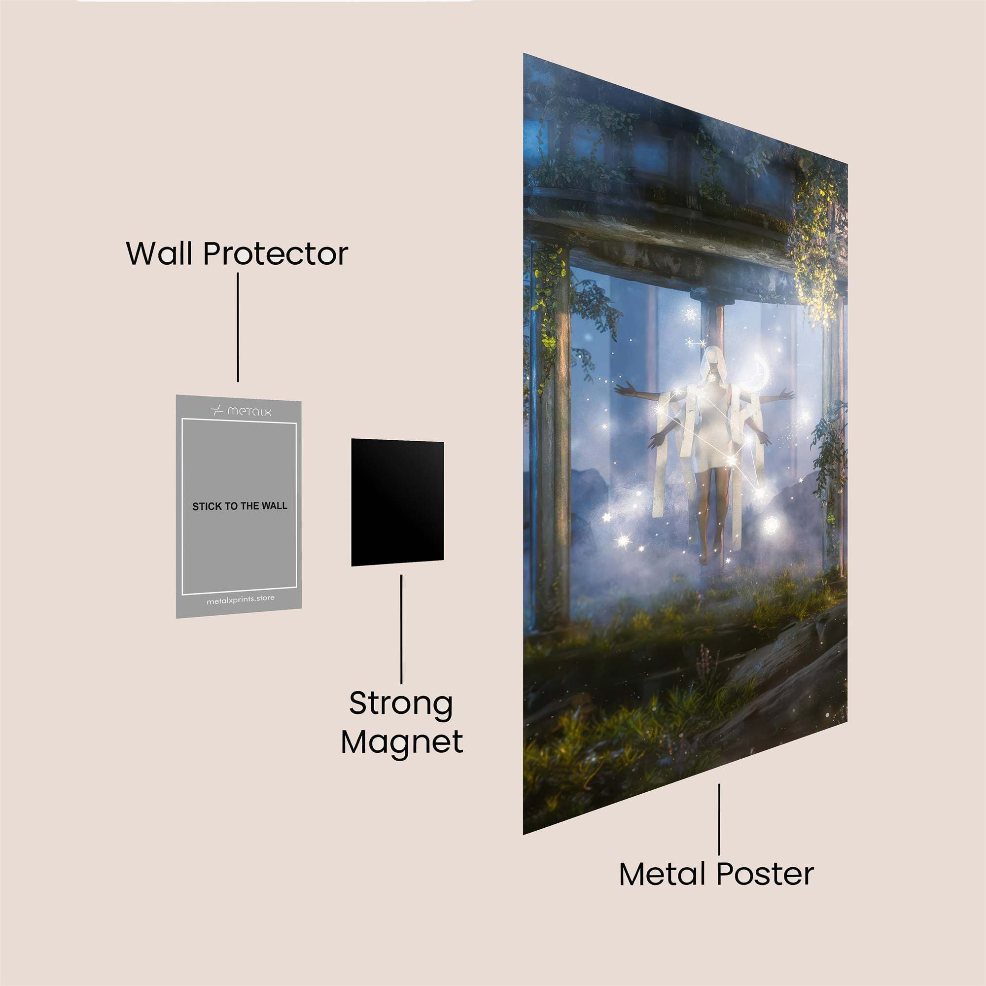 Autumn Whimsy Safe Wall Magnetic / M