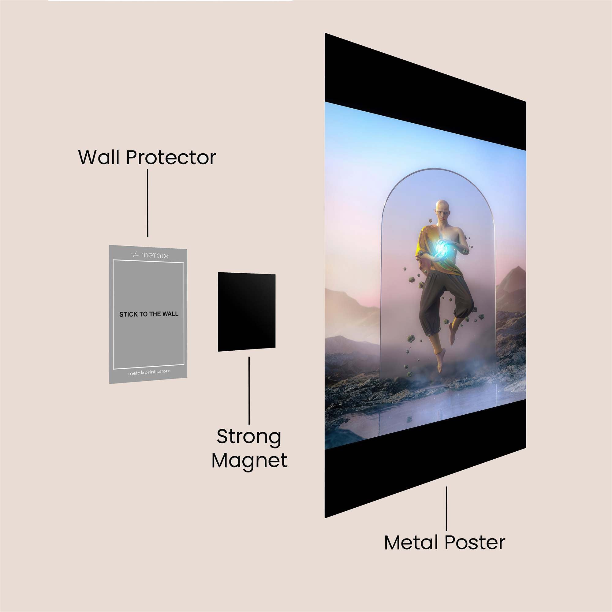 Sunset Solitude Safe Wall Magnetic / M