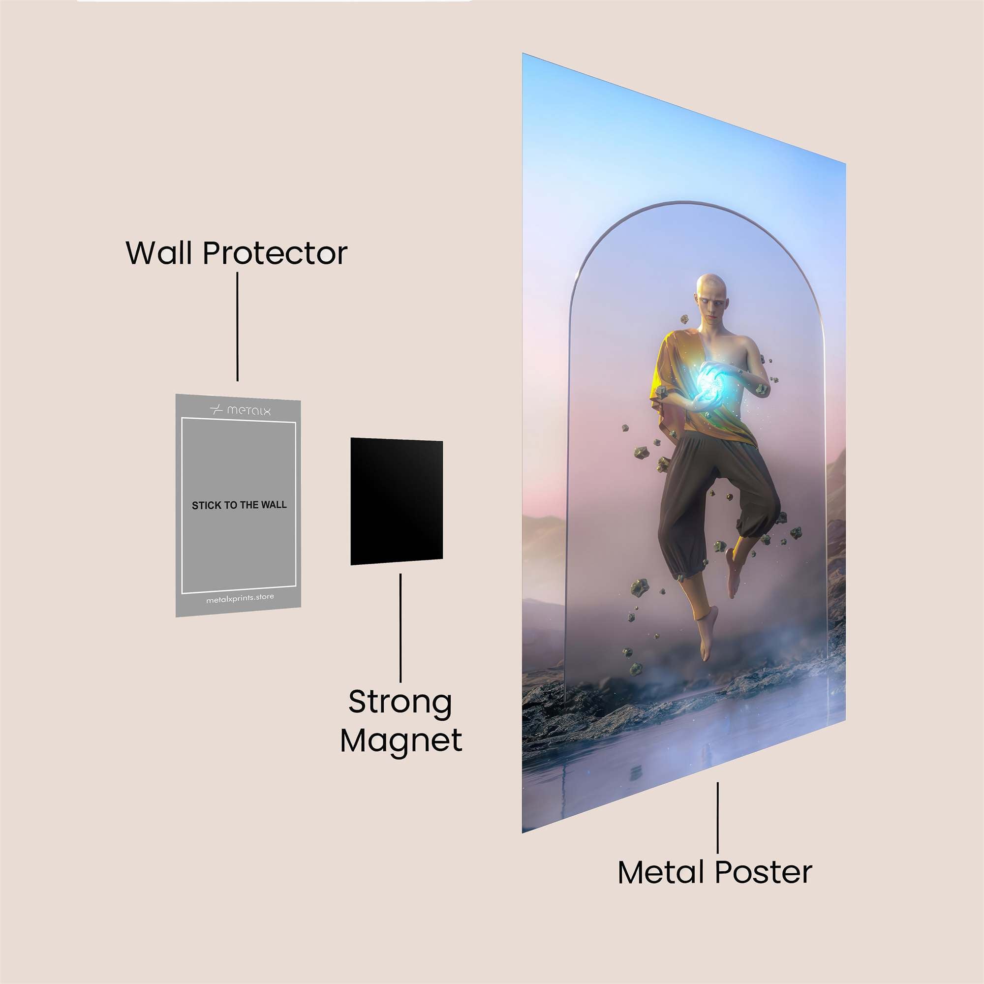 Sunset Solitude Safe Wall Magnetic / M