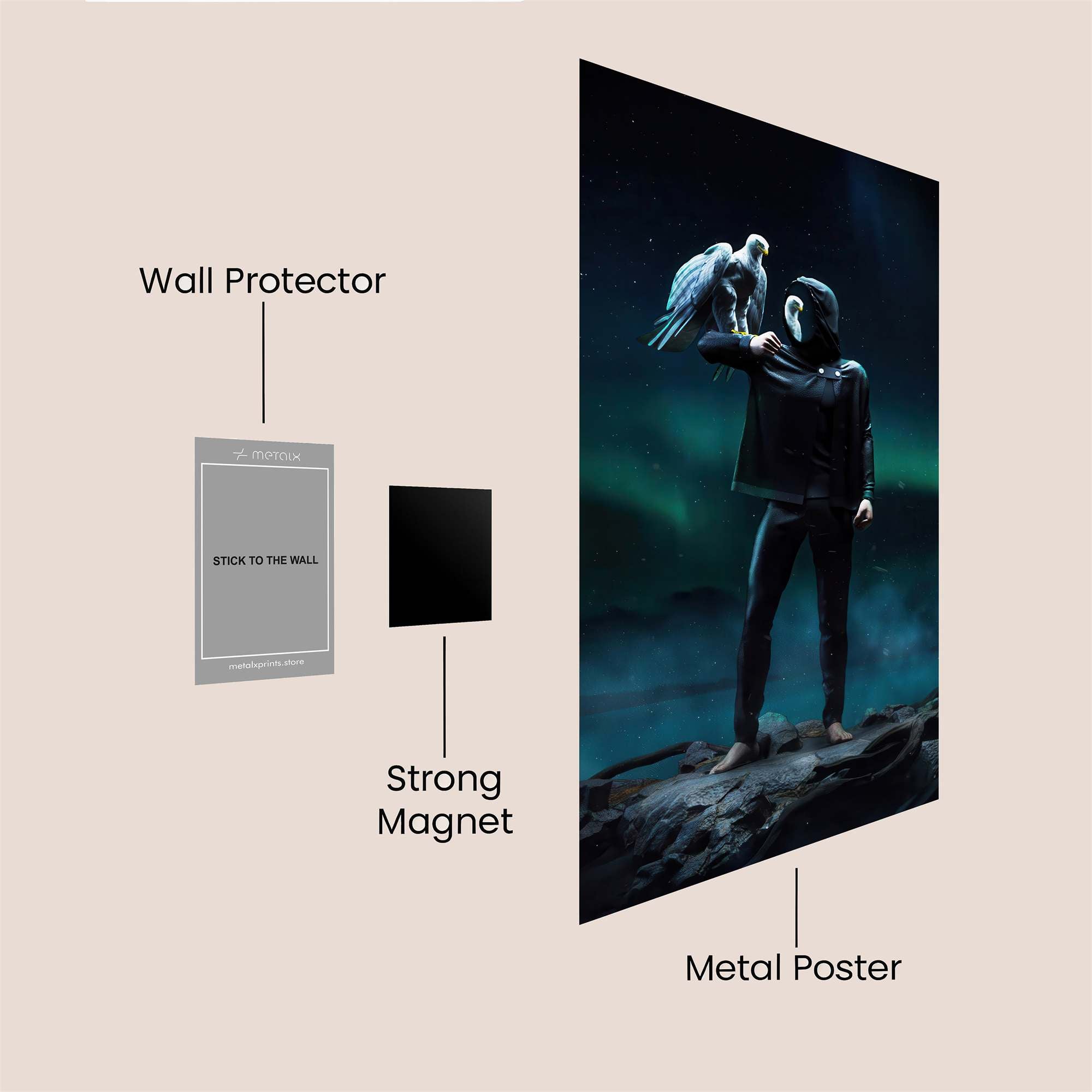 Rebel Sunset Safe Wall Magnetic / M