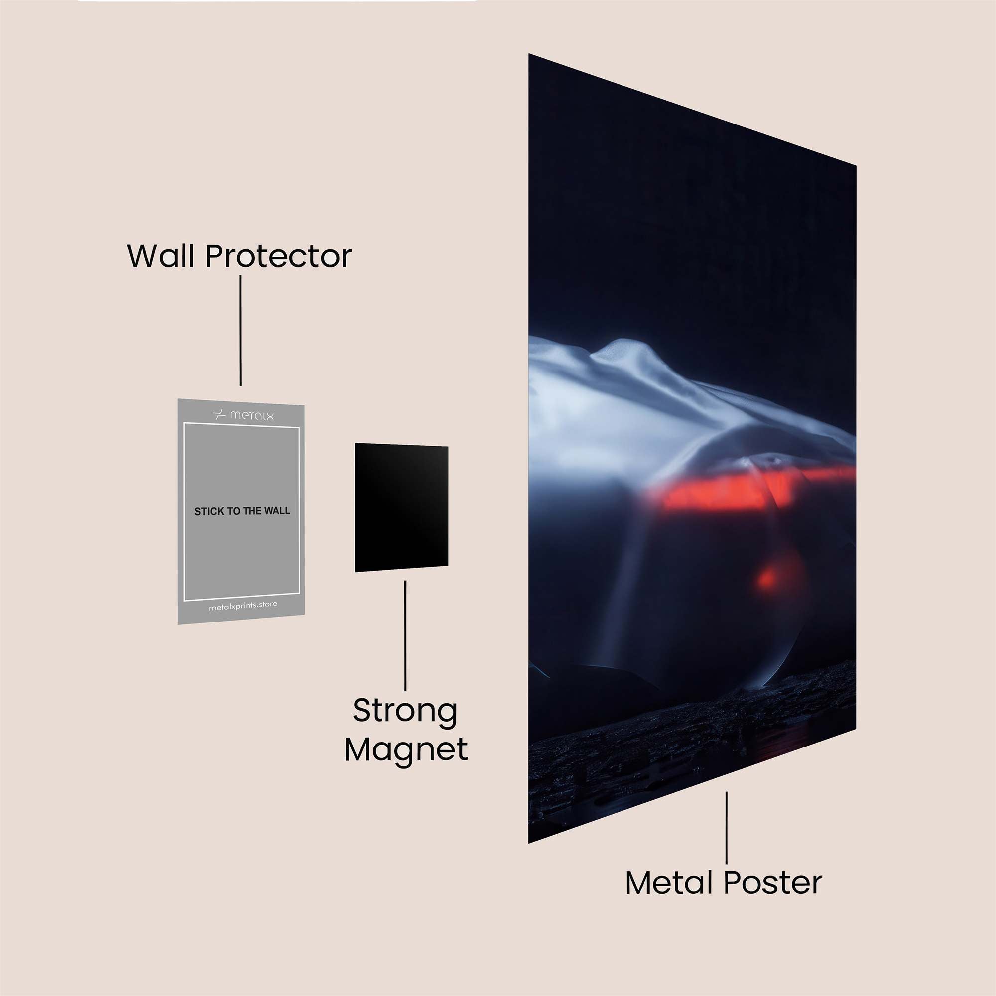 Neon Rebel Safe Wall Magnetic / M