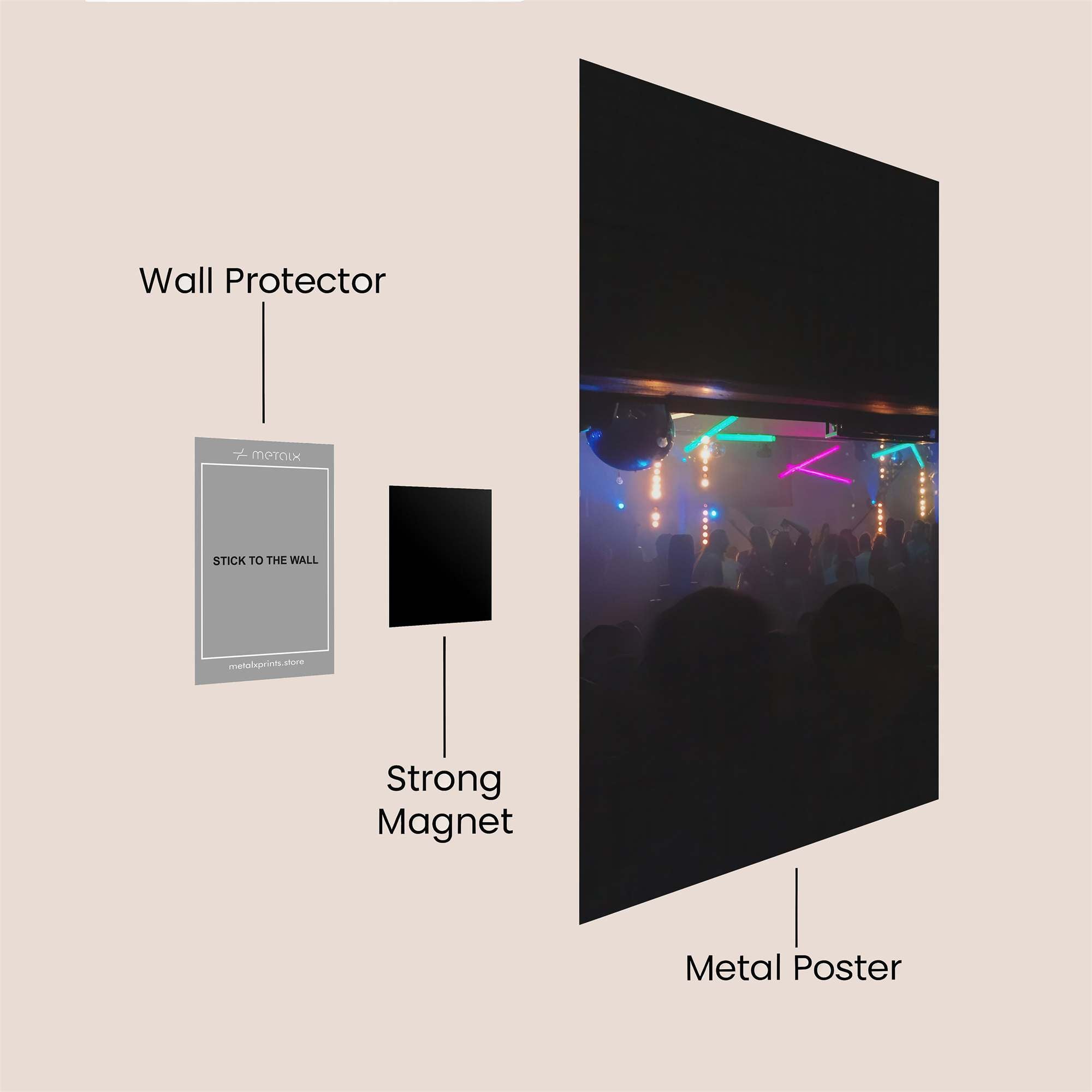 Lovers' Embrace Safe Wall Magnetic / M