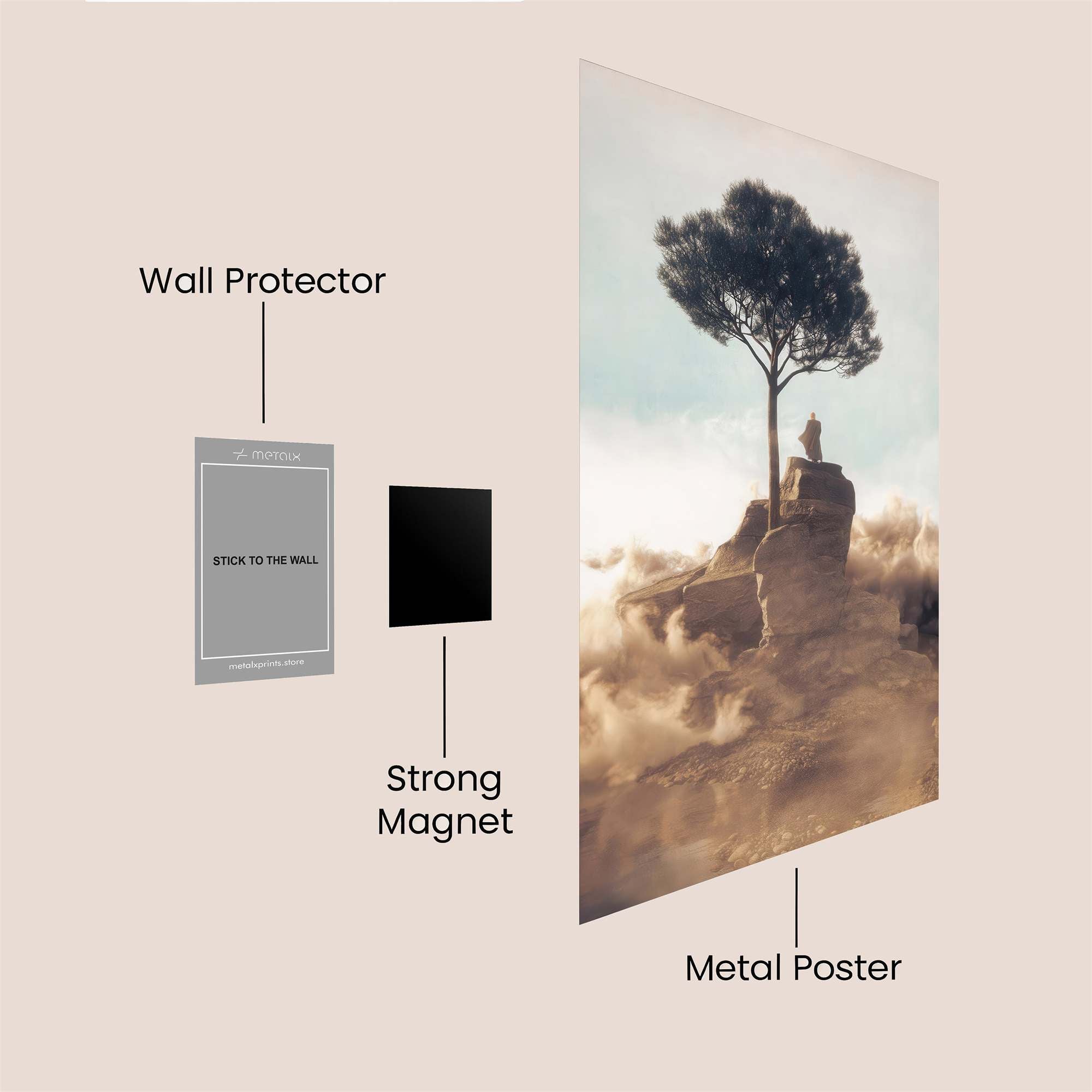 Neon Serenity Safe Wall Magnetic / M