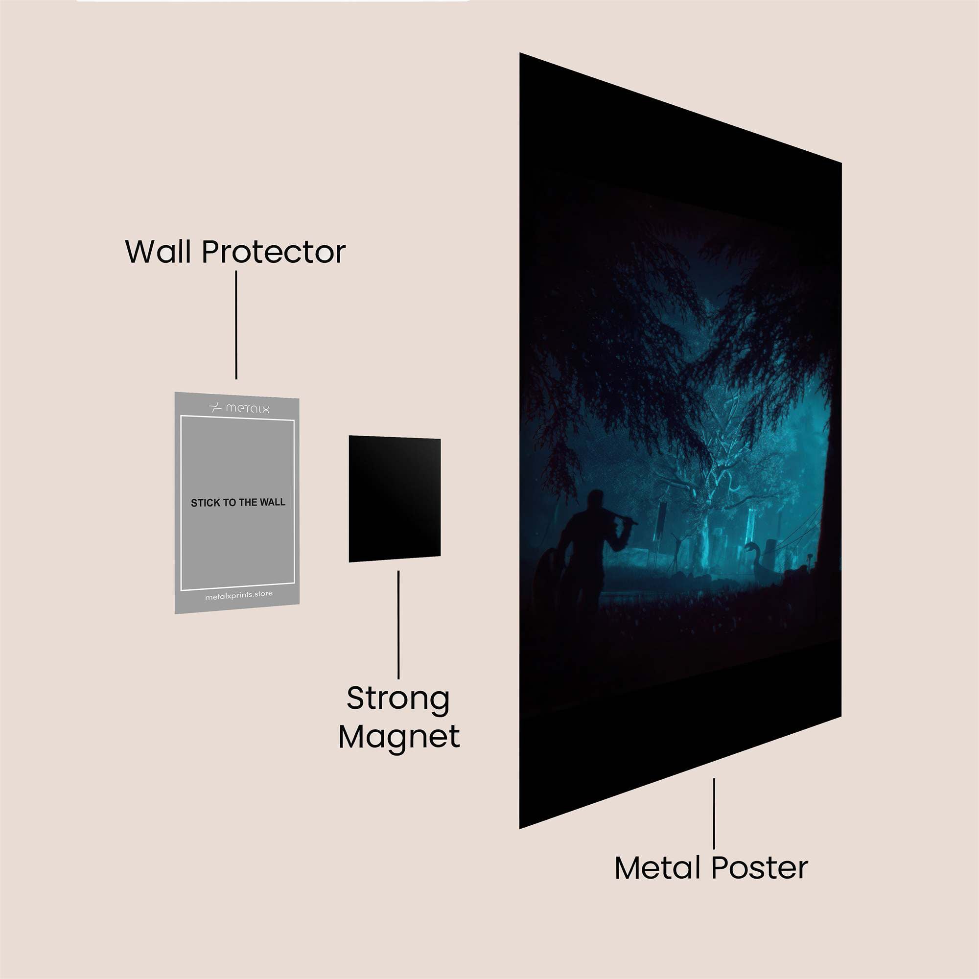 Neon Dreamer Safe Wall Magnetic / M