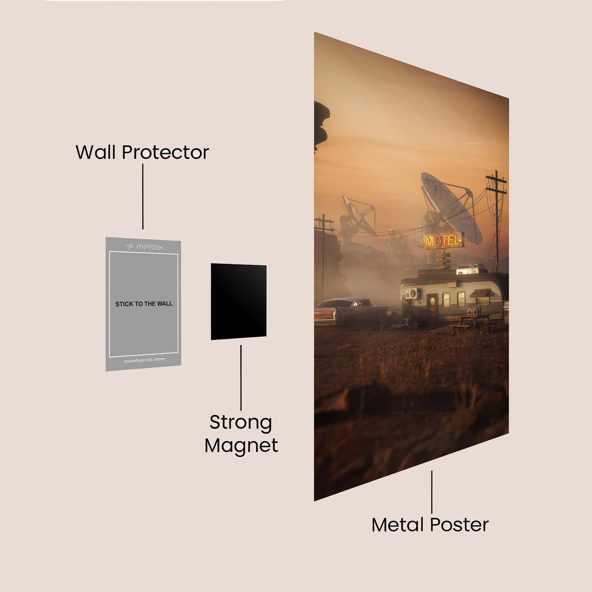 Cyberpunk Solitude Safe Wall Magnetic / M