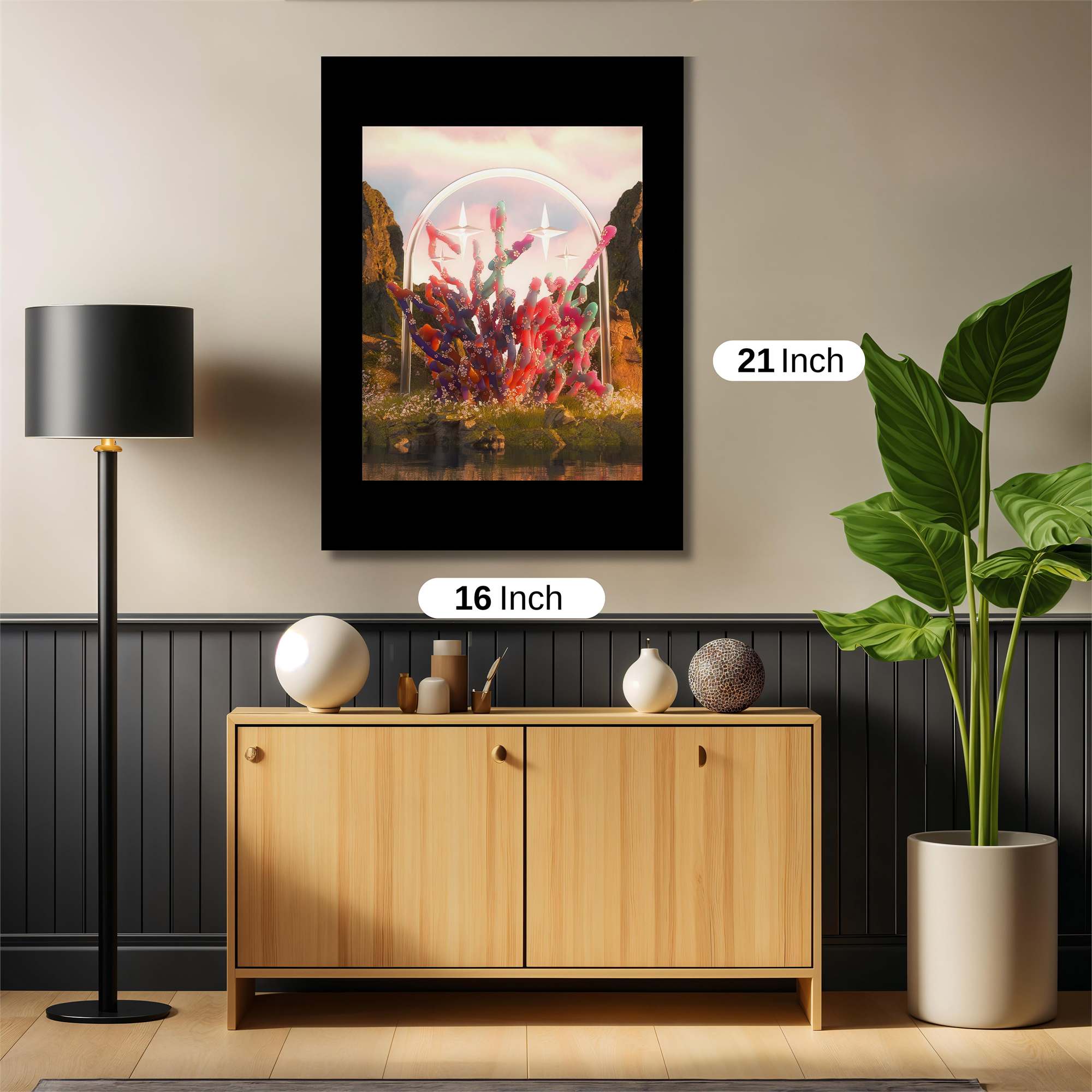 Neon Solitude Safe Wall Magnetic / M