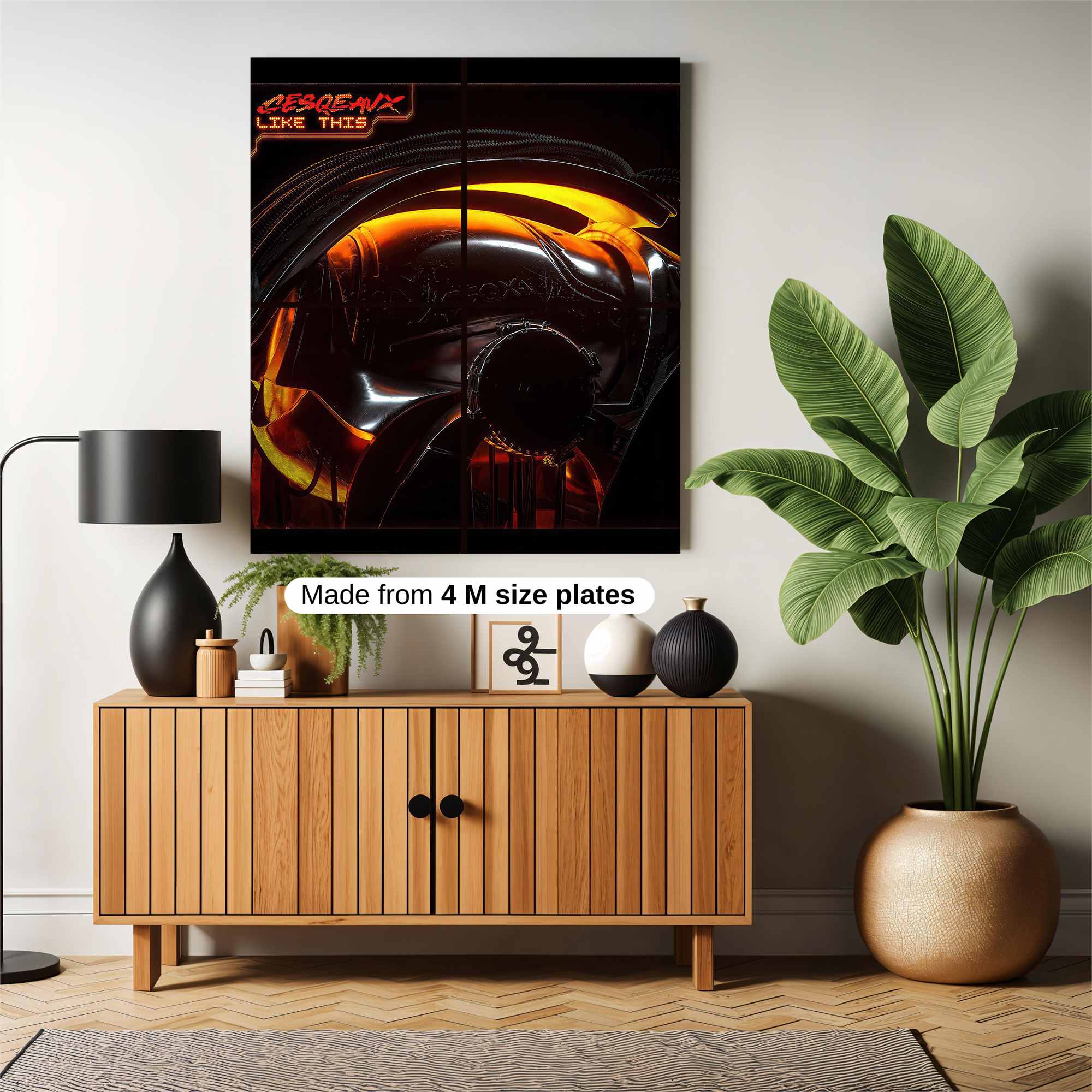 Neon Wanderlust Safe Wall Magnetic / M