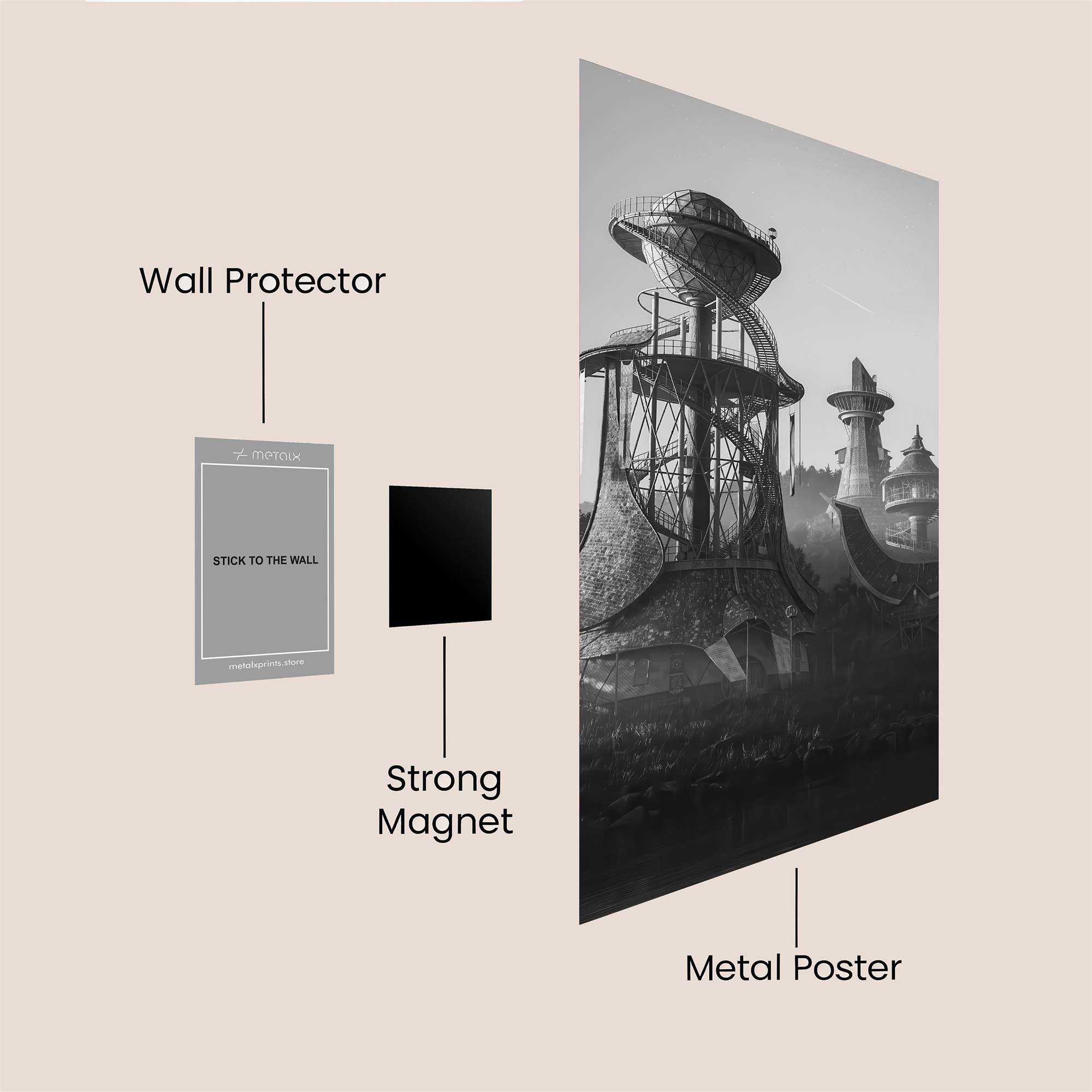 Sunset Serenity Safe Wall Magnetic / M
