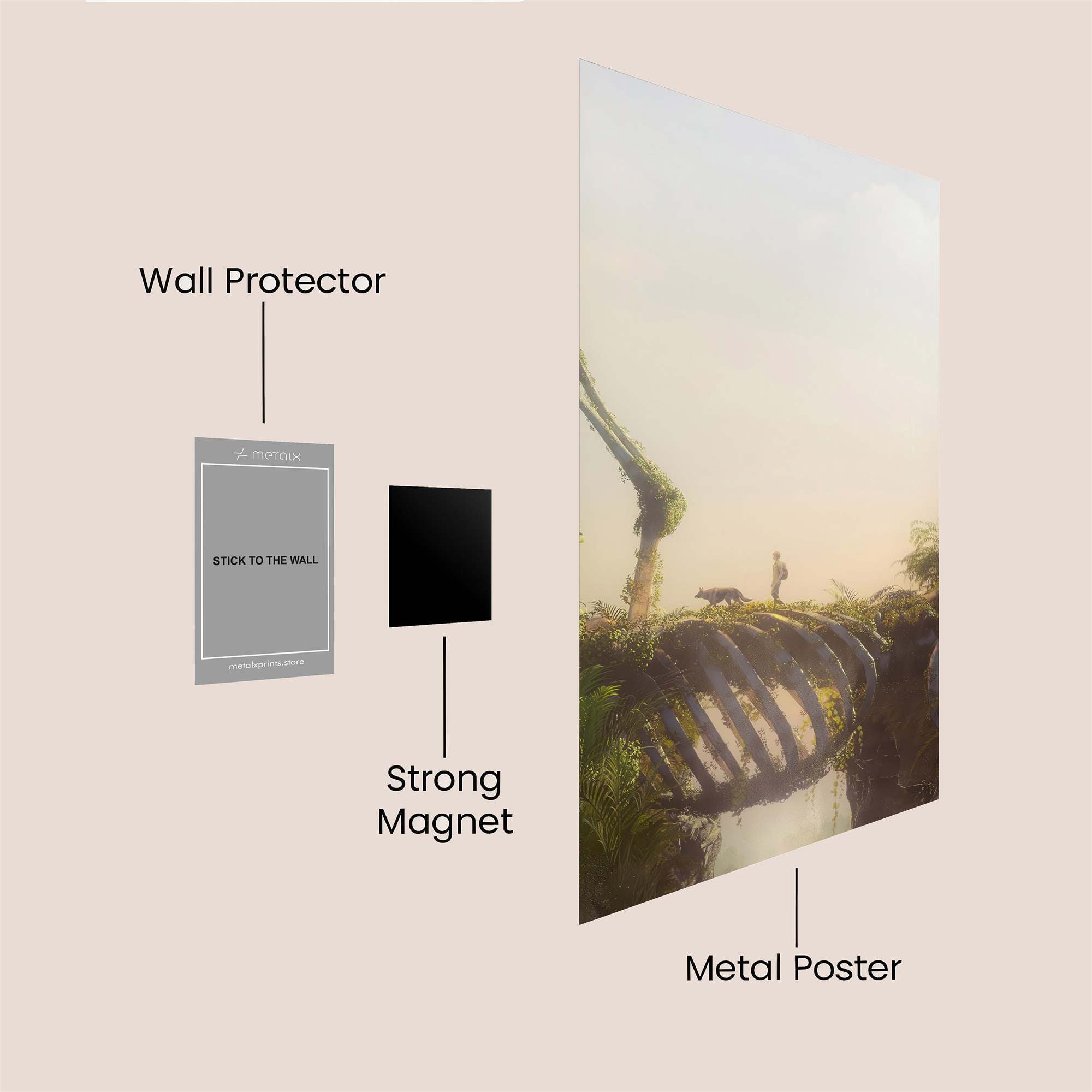 Cyberpunk Melancholy Safe Wall Magnetic / M