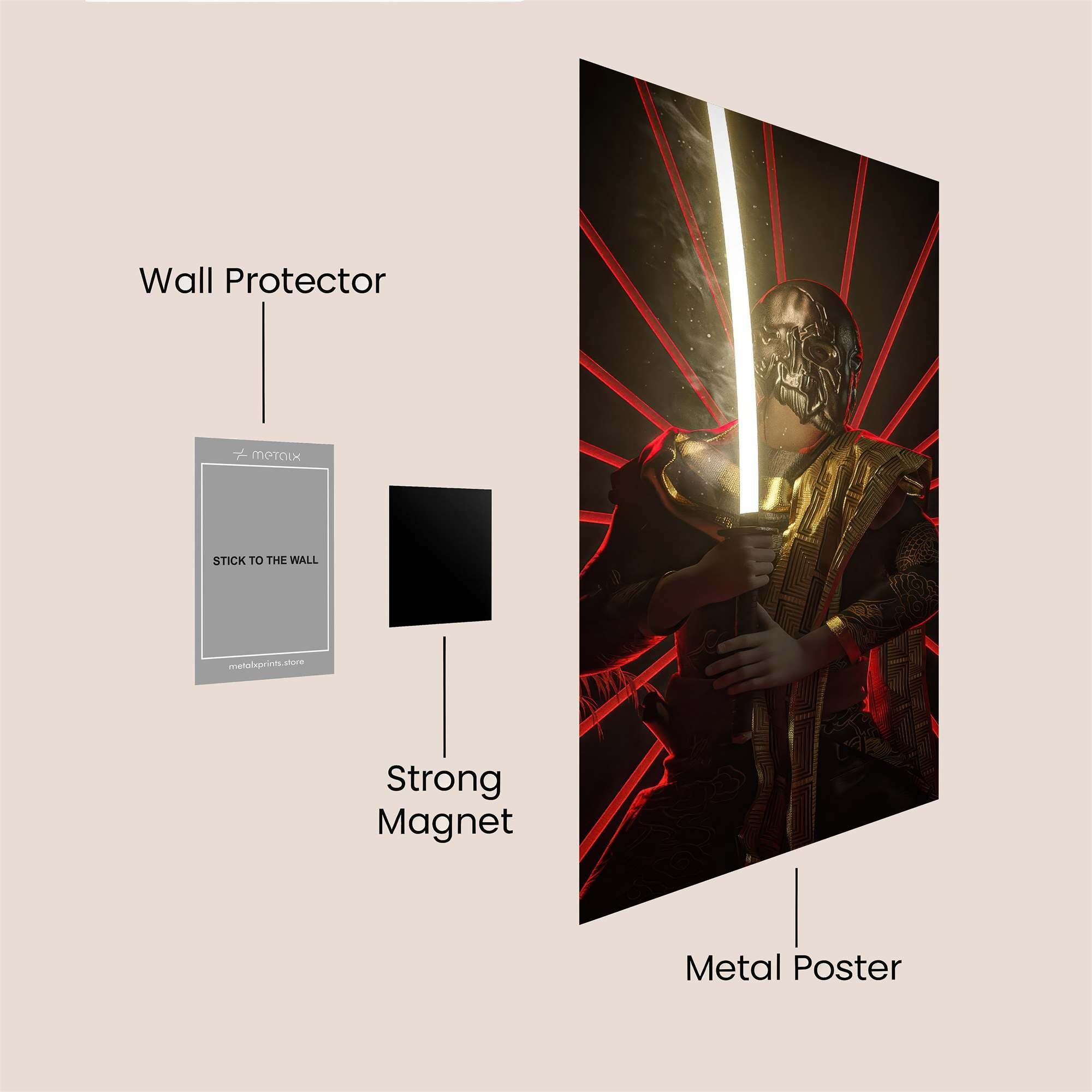 Mermaid Serenity Safe Wall Magnetic / M