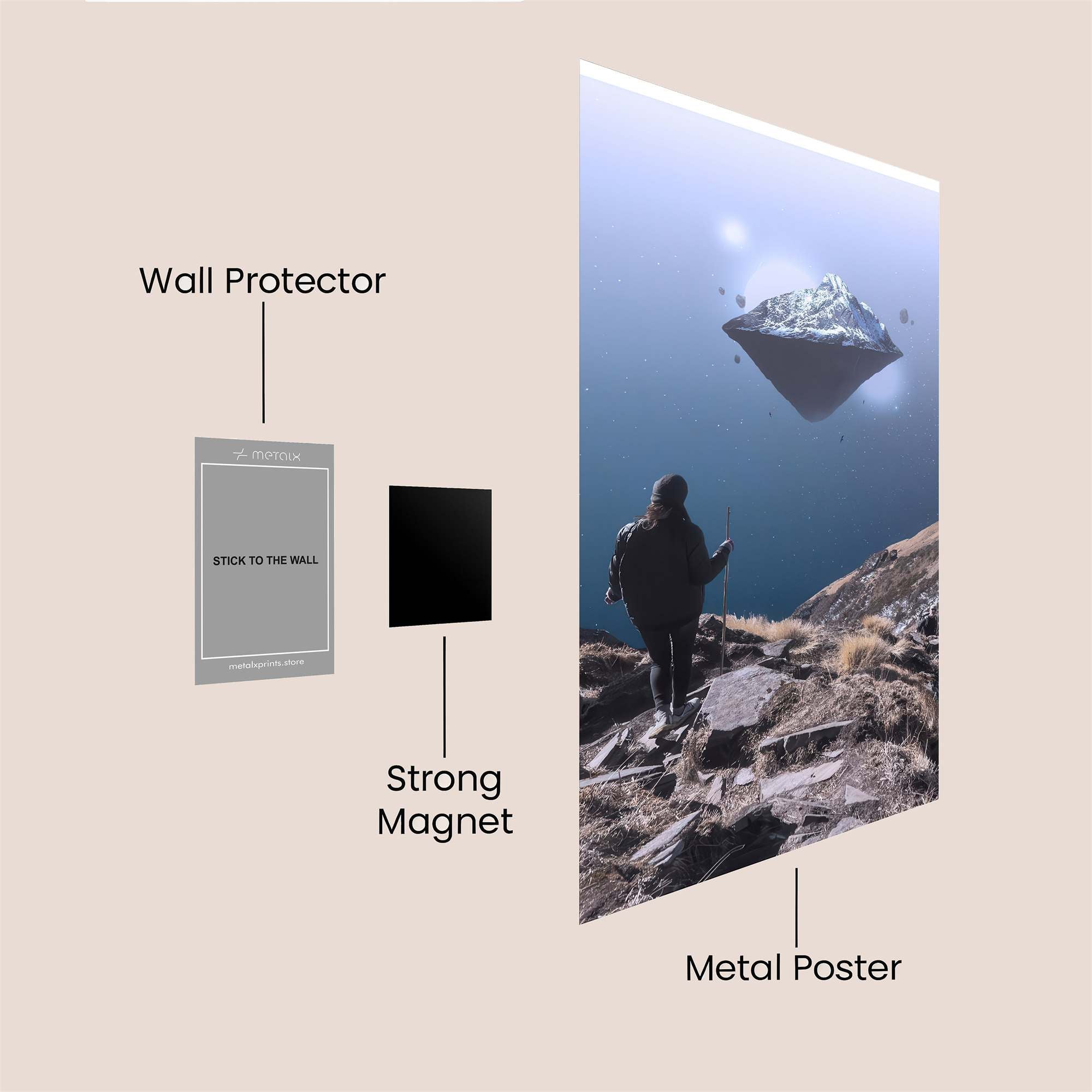 Neon Rebel Safe Wall Magnetic / M