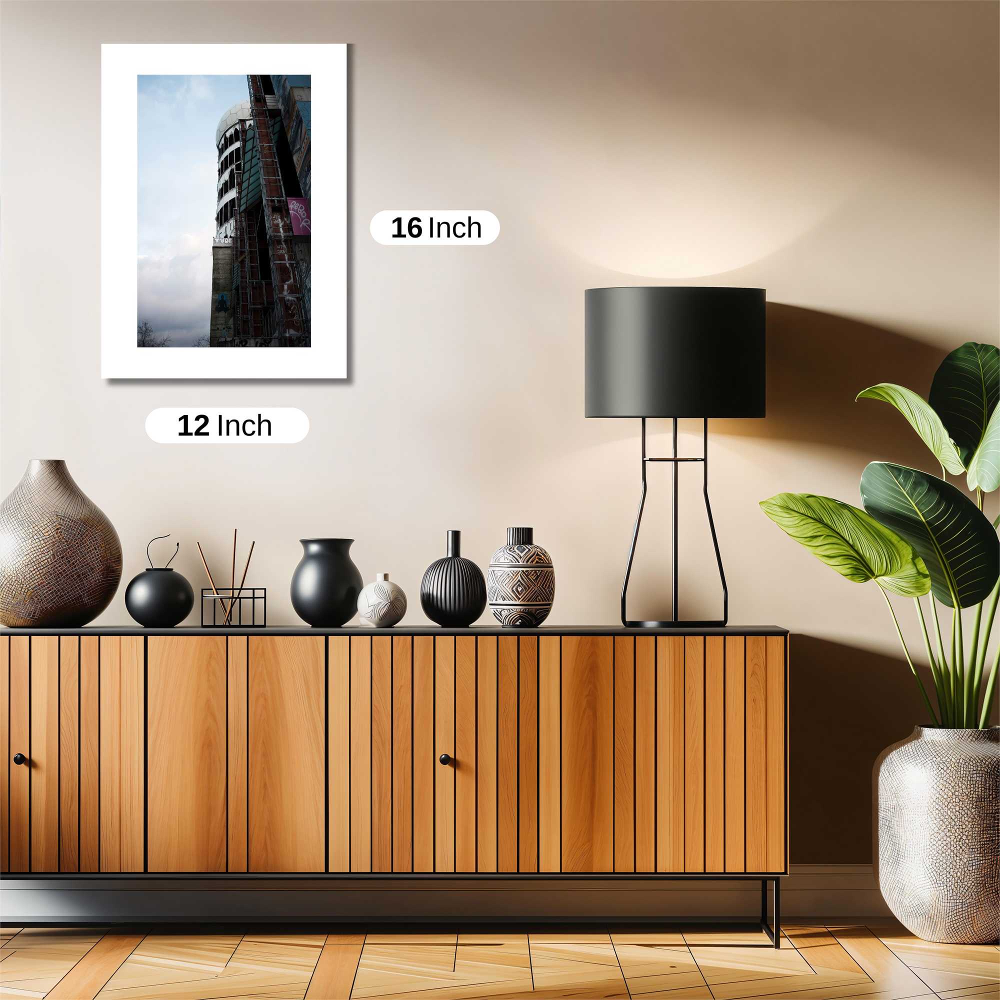 Cityscape Contemplation Safe Wall Magnetic / M